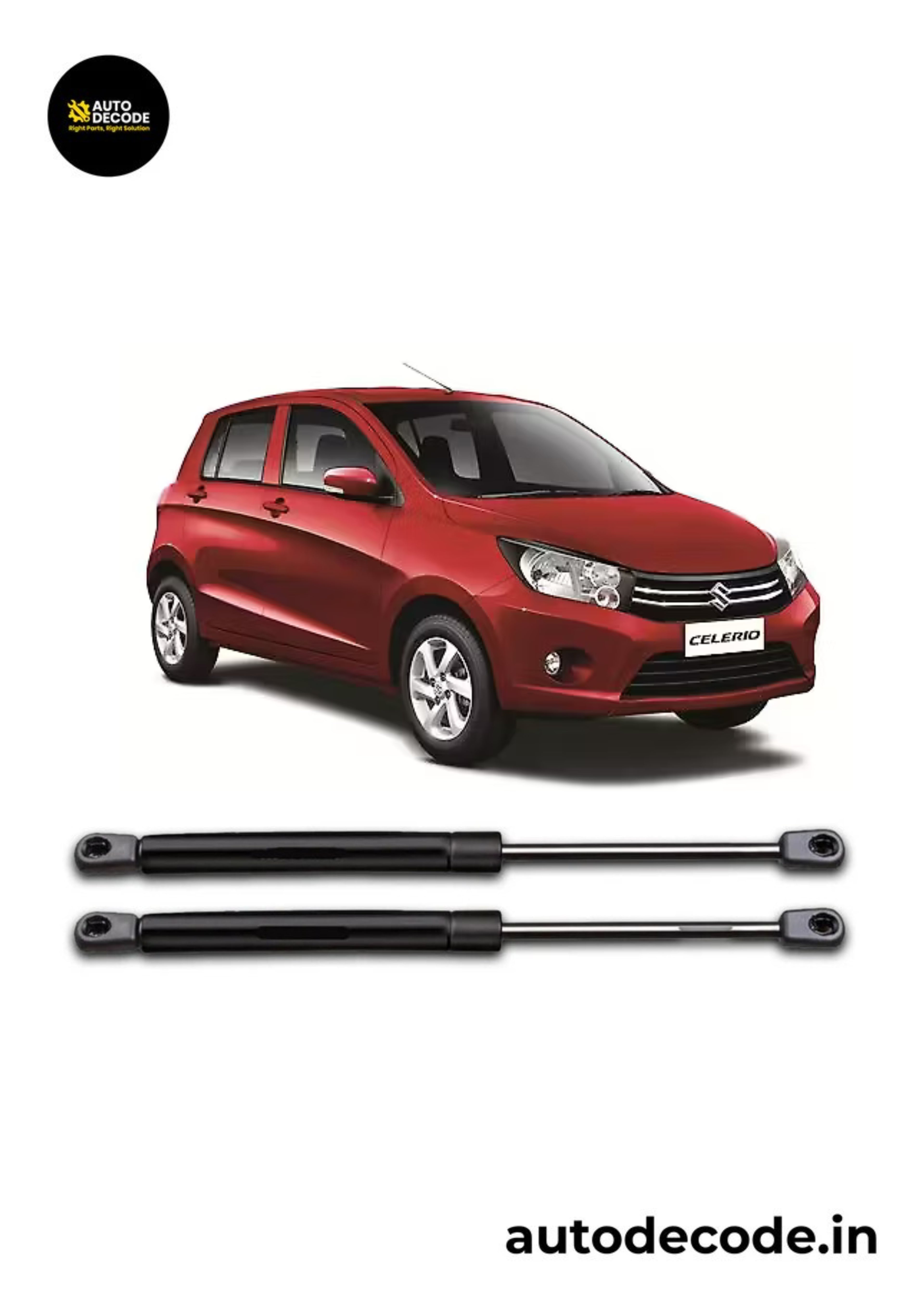 Boot Gas Struts for Maruti Celerio | Dicky Lift Support | Set of 2