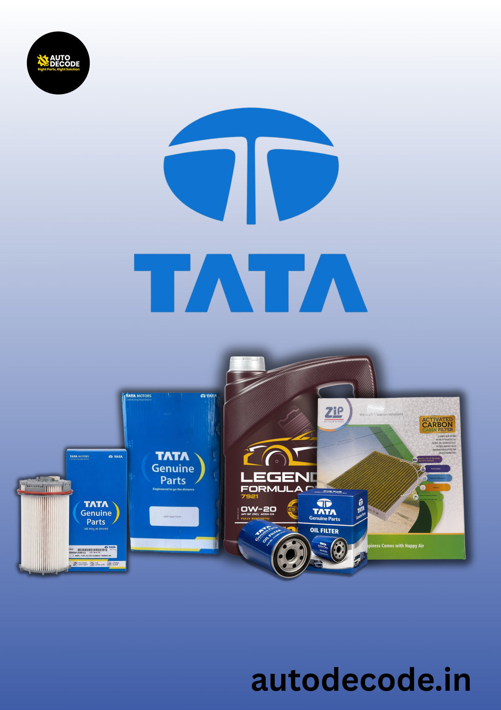 Tata Harrier & Safari Diesel 10,000 km Genuine Service Kit BS6