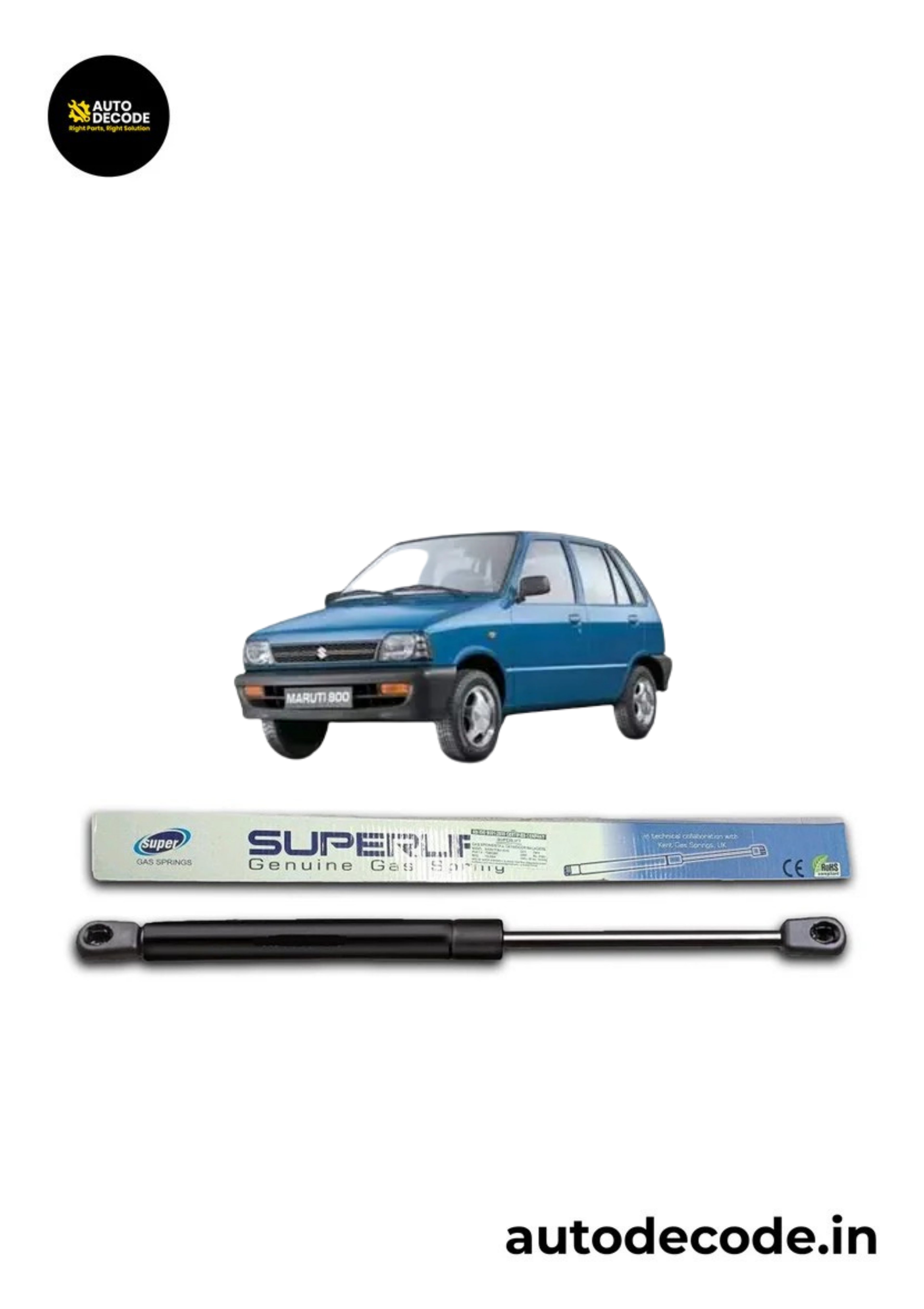 Boot Gas Struts for Maruti 800 | Dicky Lift Support | Set of 2