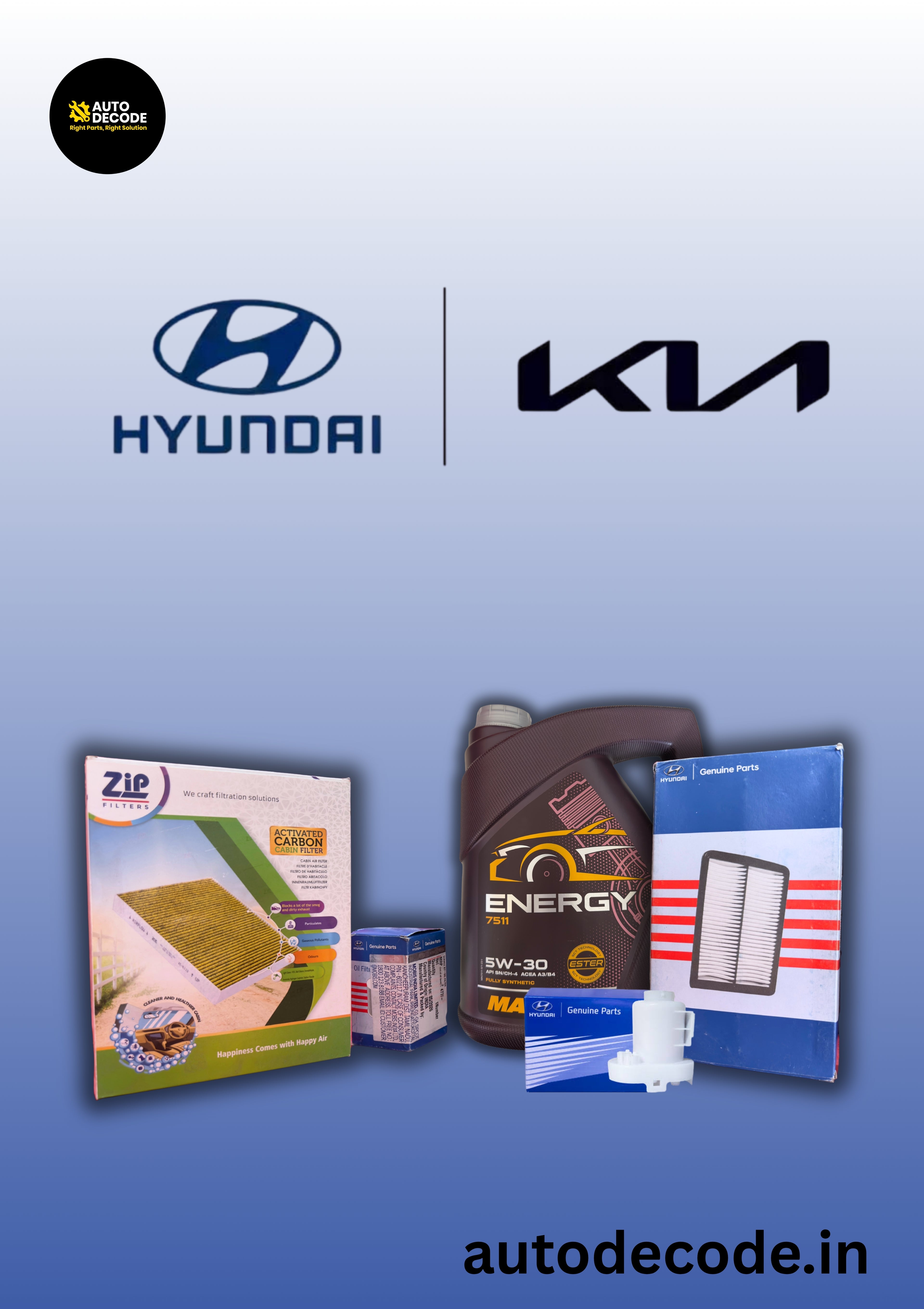 Hyundai Venue & Kia Sonet BS4 Diesel Service Kit