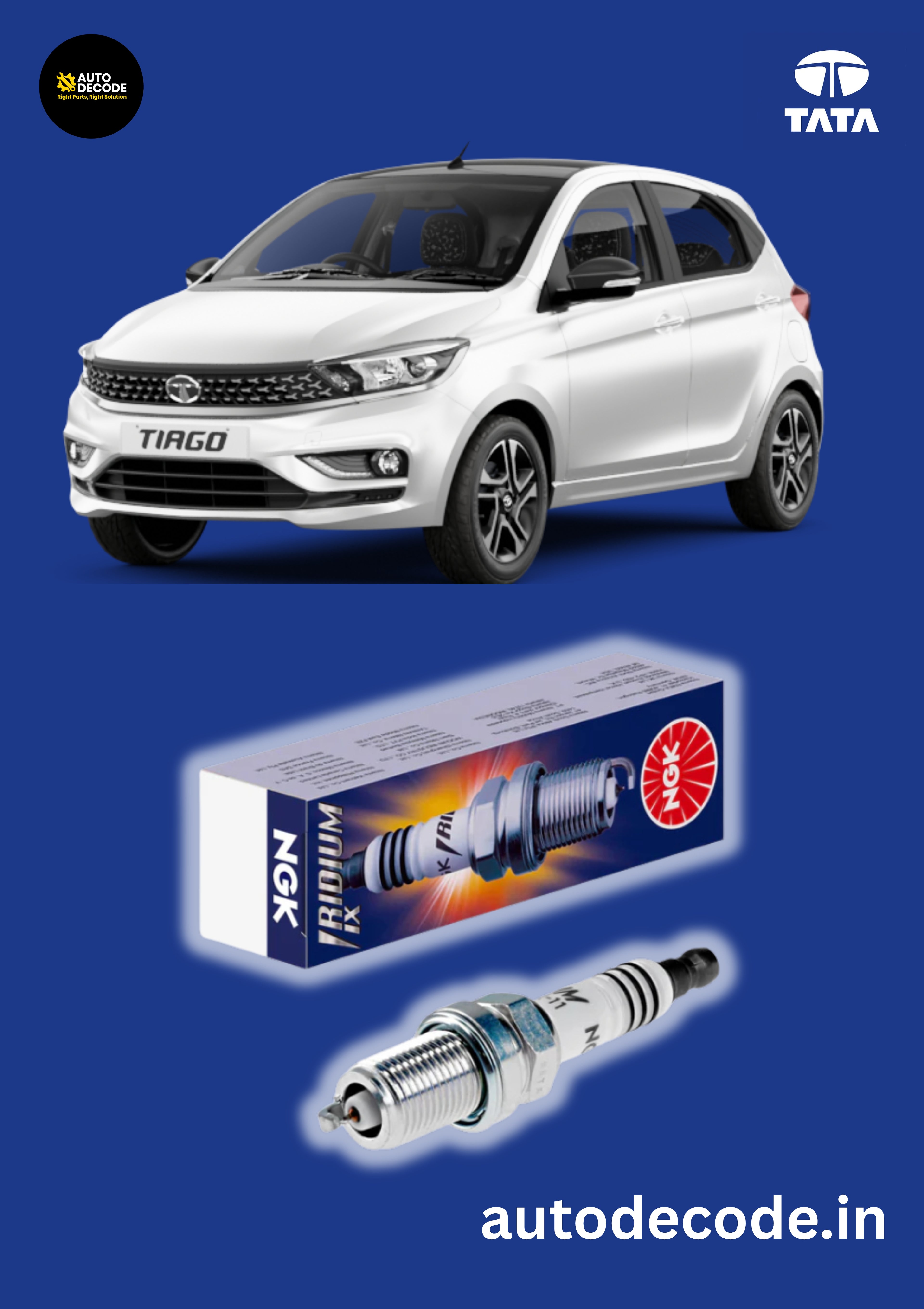 NGK Iridium Spark Plugs LKR7BIX-P | Tata Motors
