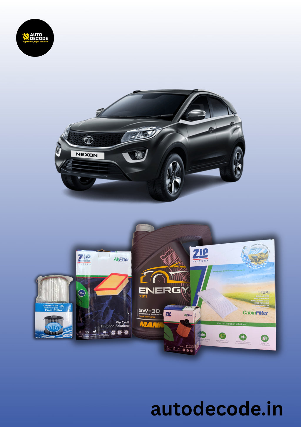 Tata Nexon BS4 Diesel 10,000 km Service Kit