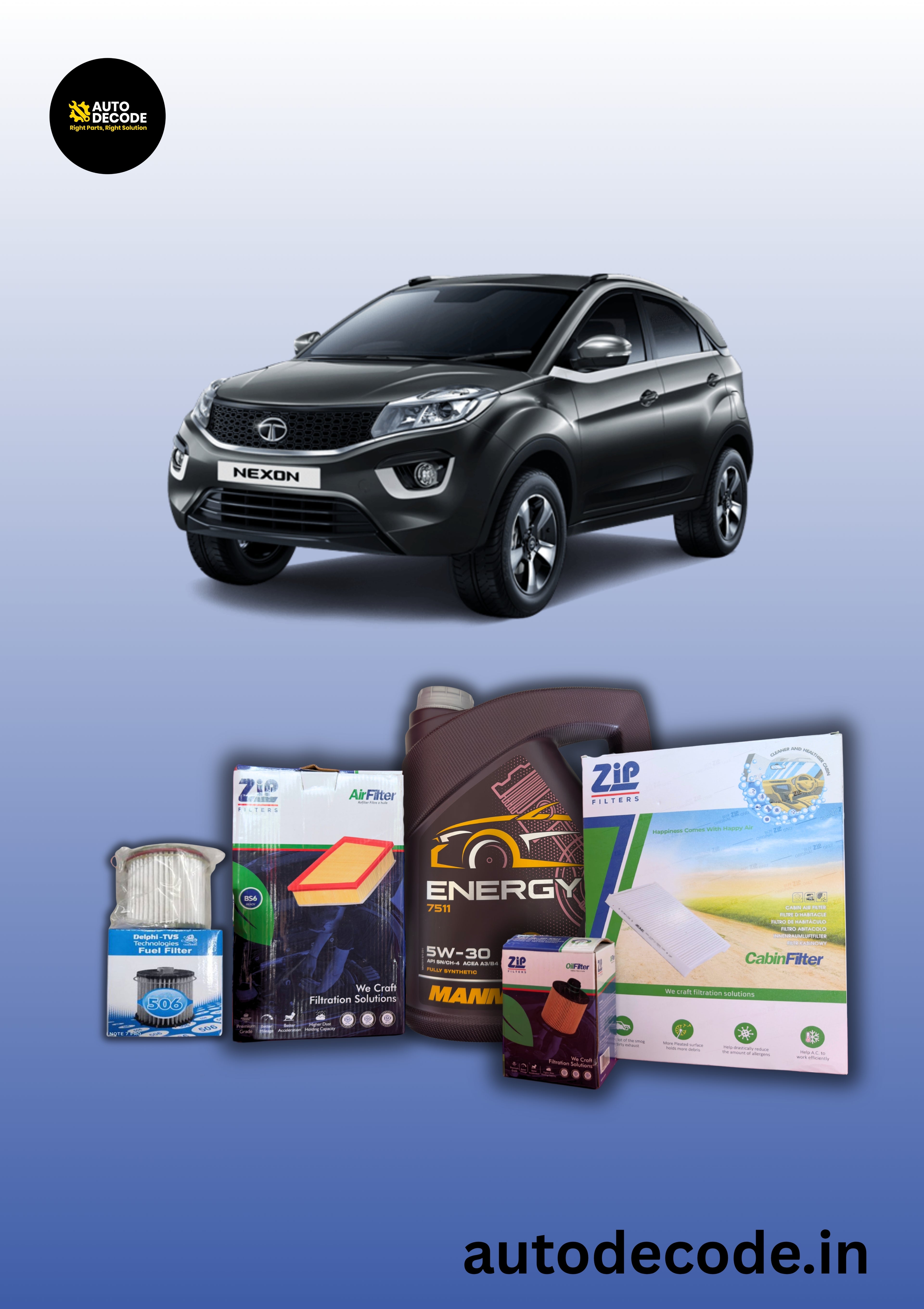 Tata Nexon BS4 Diesel 10,000 km Service Kit