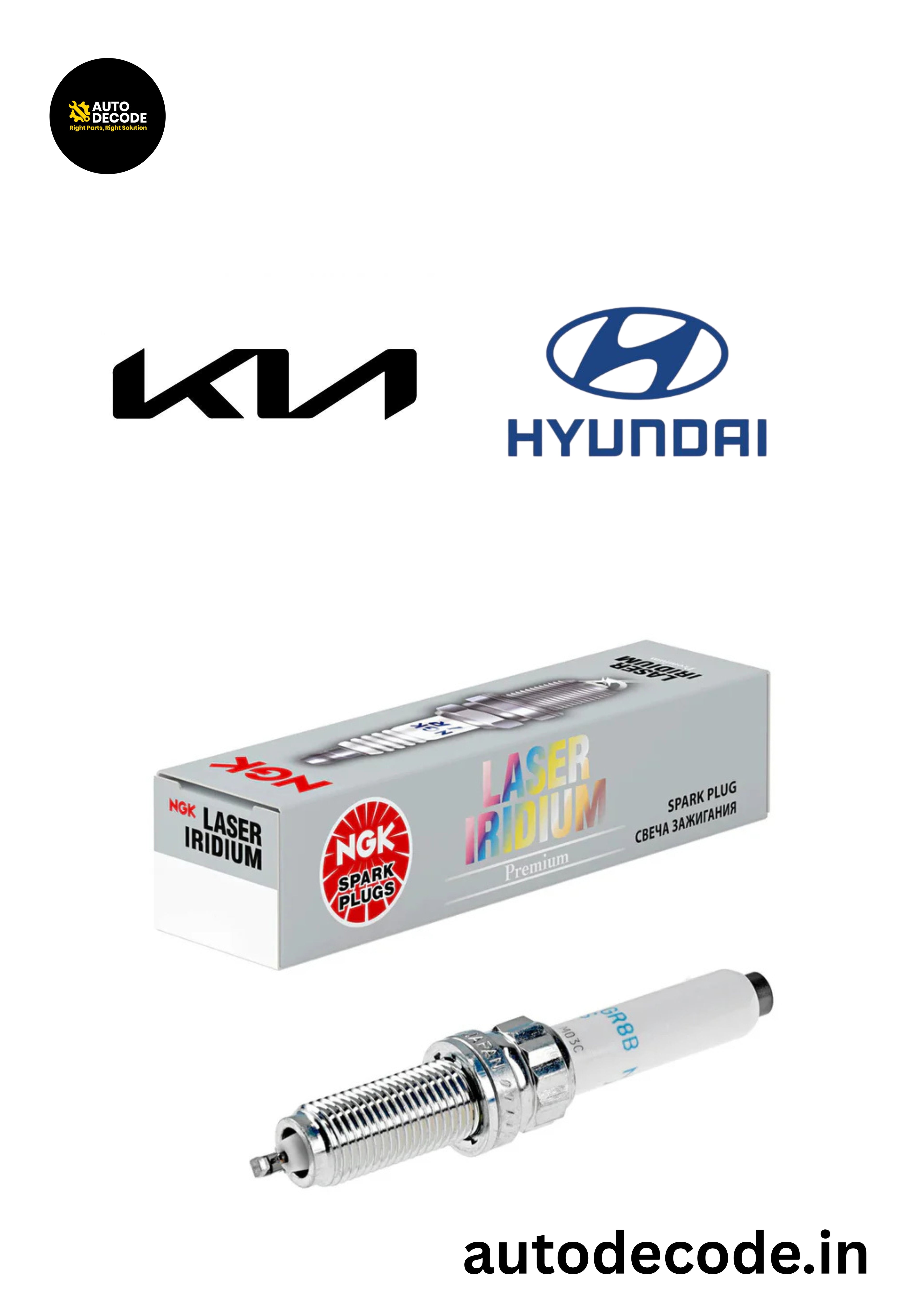 NGK Laser Iridium Spark Plug ILKR9Q7G – Set of 4 | Premium Performance