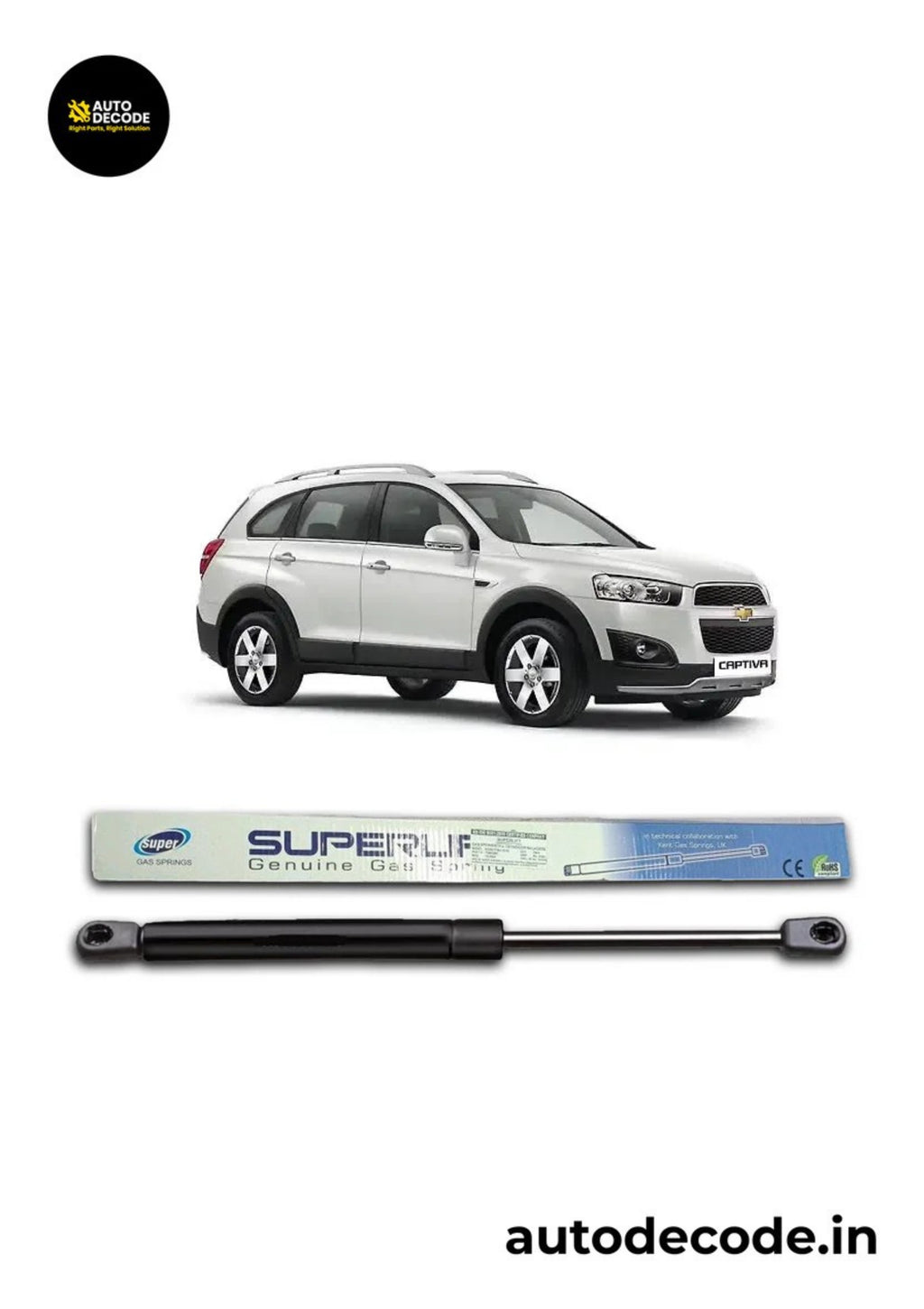Boot Gas Struts for Chevrolet Captiva | Dicky Lift Support | Set of 2