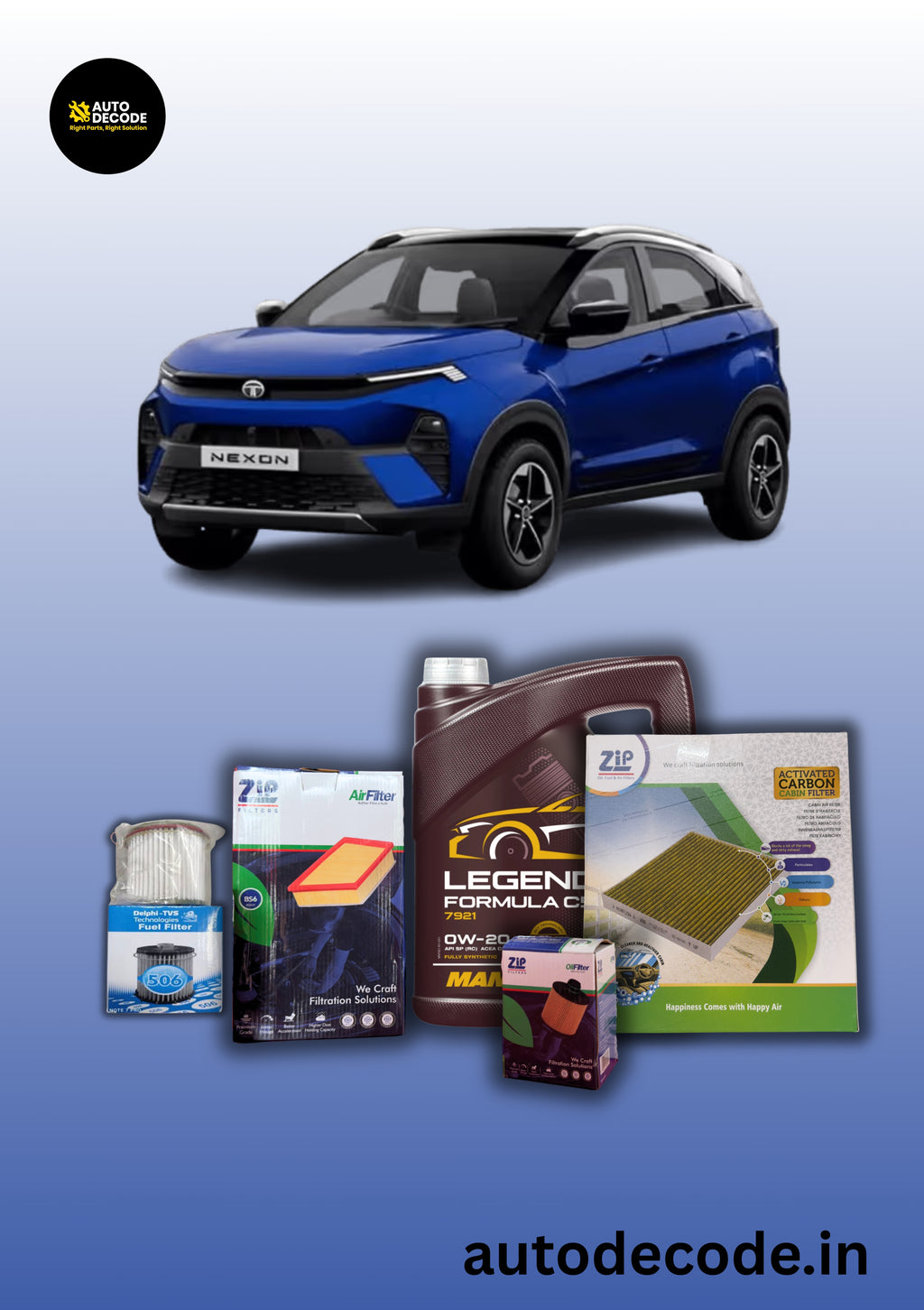Tata Nexon BS6 Diesel 10,000 km Service Kit