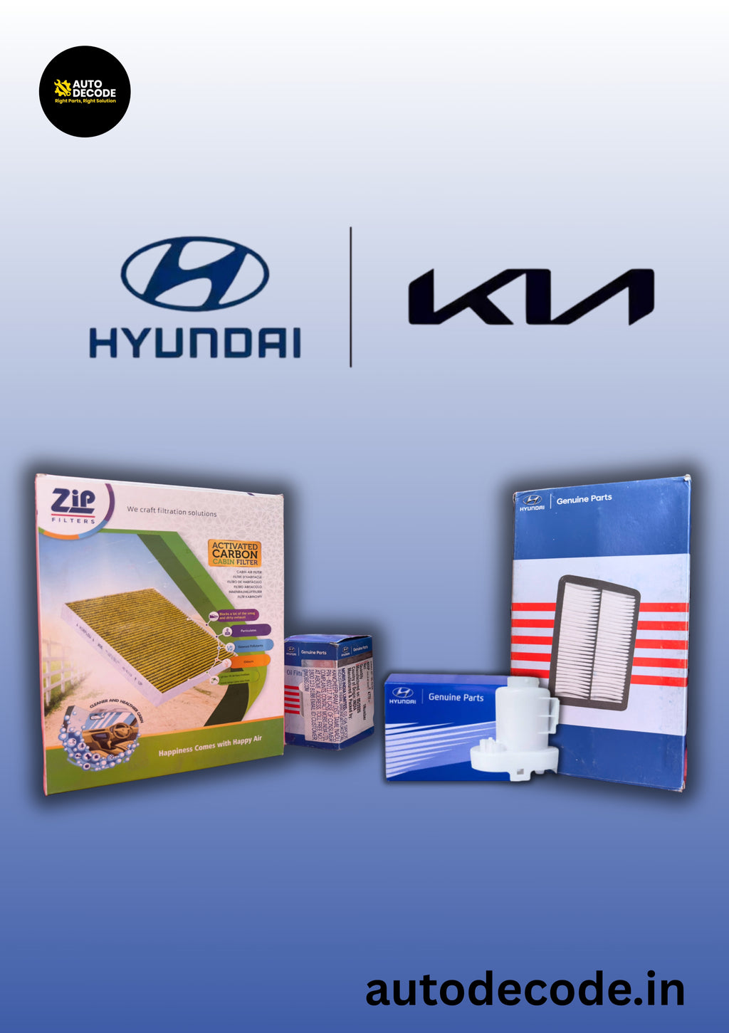Hyundai Creta & Kia Seltos BS4 Diesel 10,000 km Service Kit