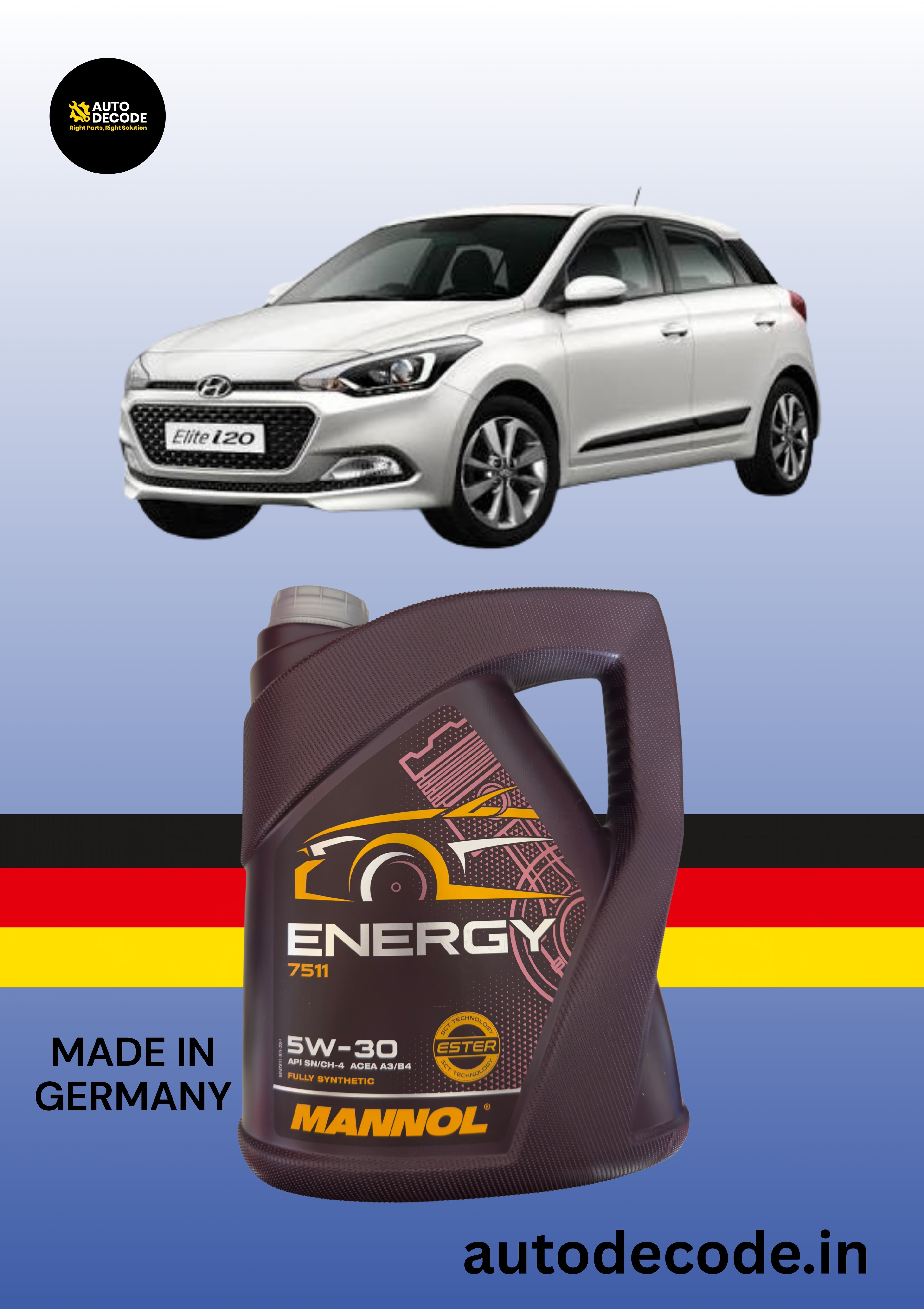 Hyundai i20 Elite Diesel 10,000 km Service Kit (2015–2019)