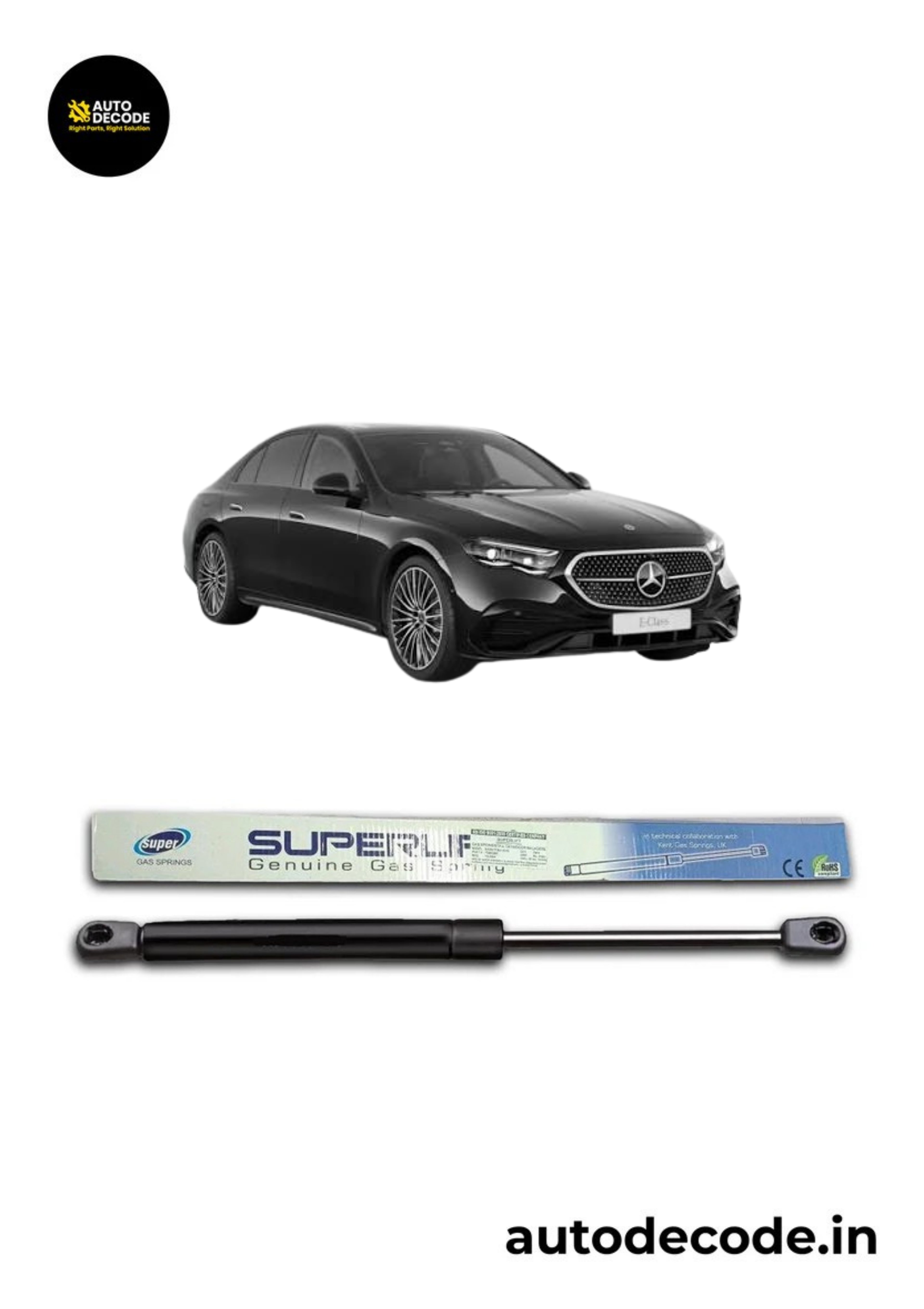 Boot Gas Struts for Mercedes Benz E-Class W211 | Dicky Lift Support | Set of 2