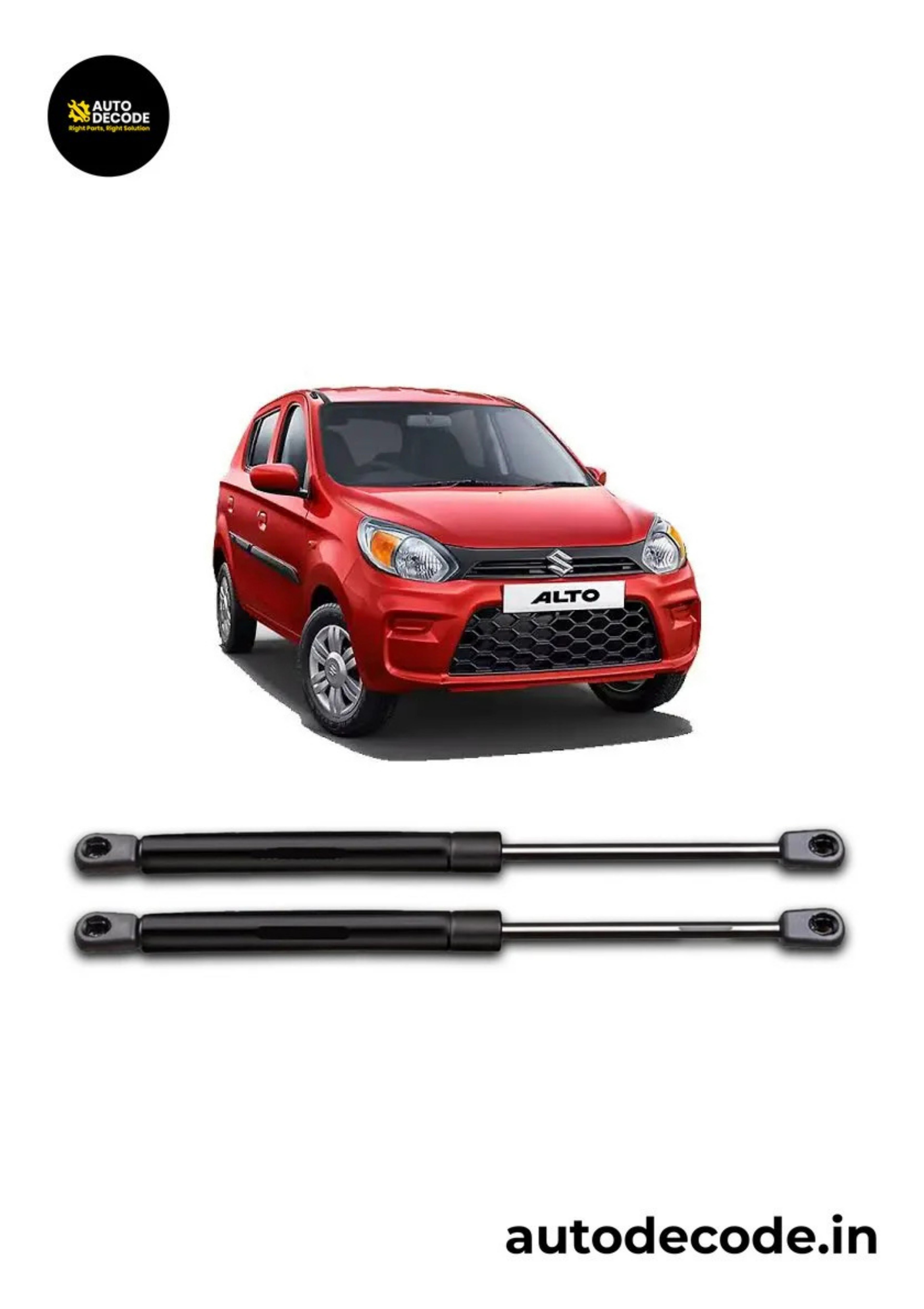 Boot Gas Struts for Maruti Suzuki Alto K10 | Dicky Lift Support | Set of 2