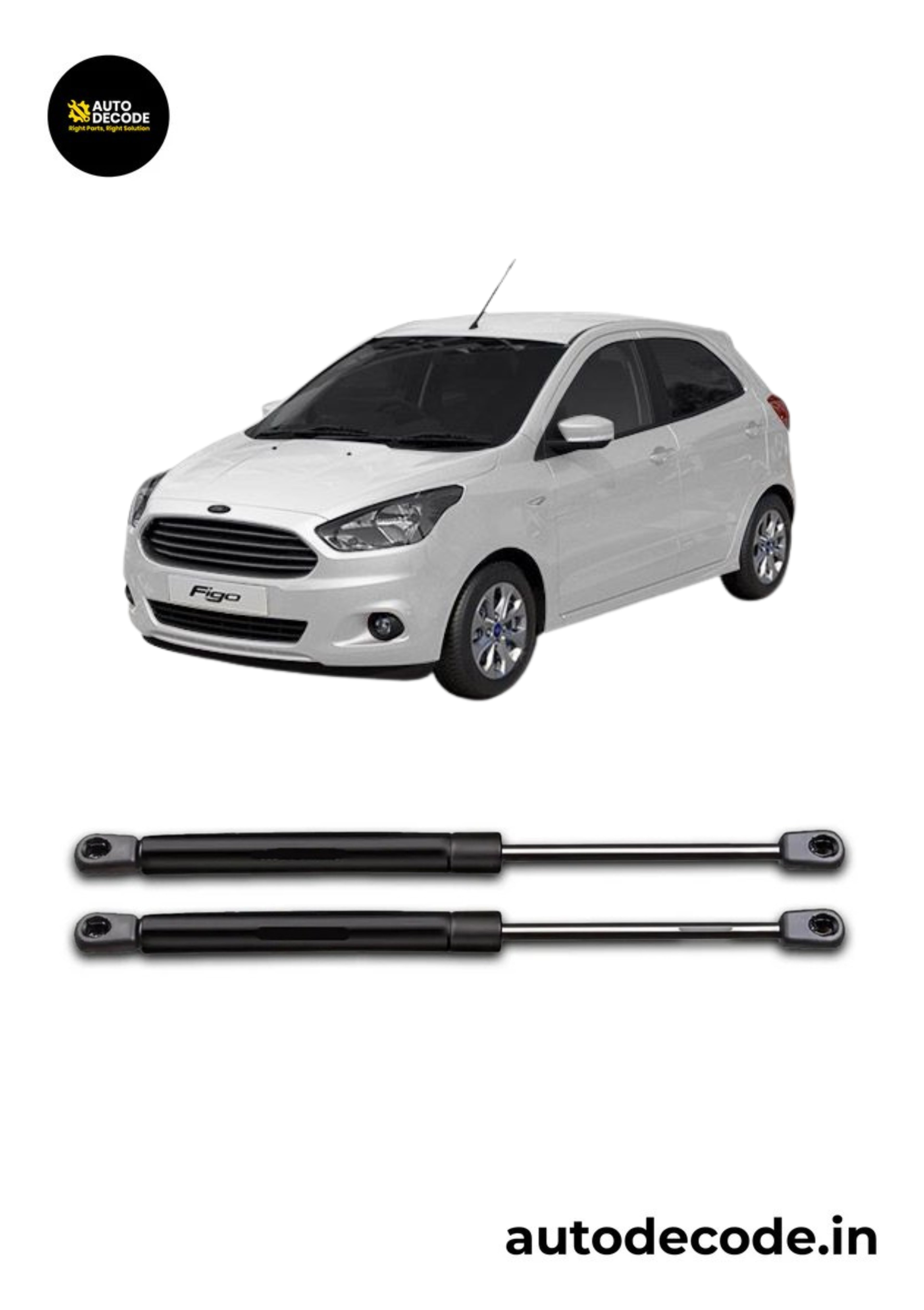 Bonnet Gas Struts for Ford Figo | Hood Lift Support | Set of 2