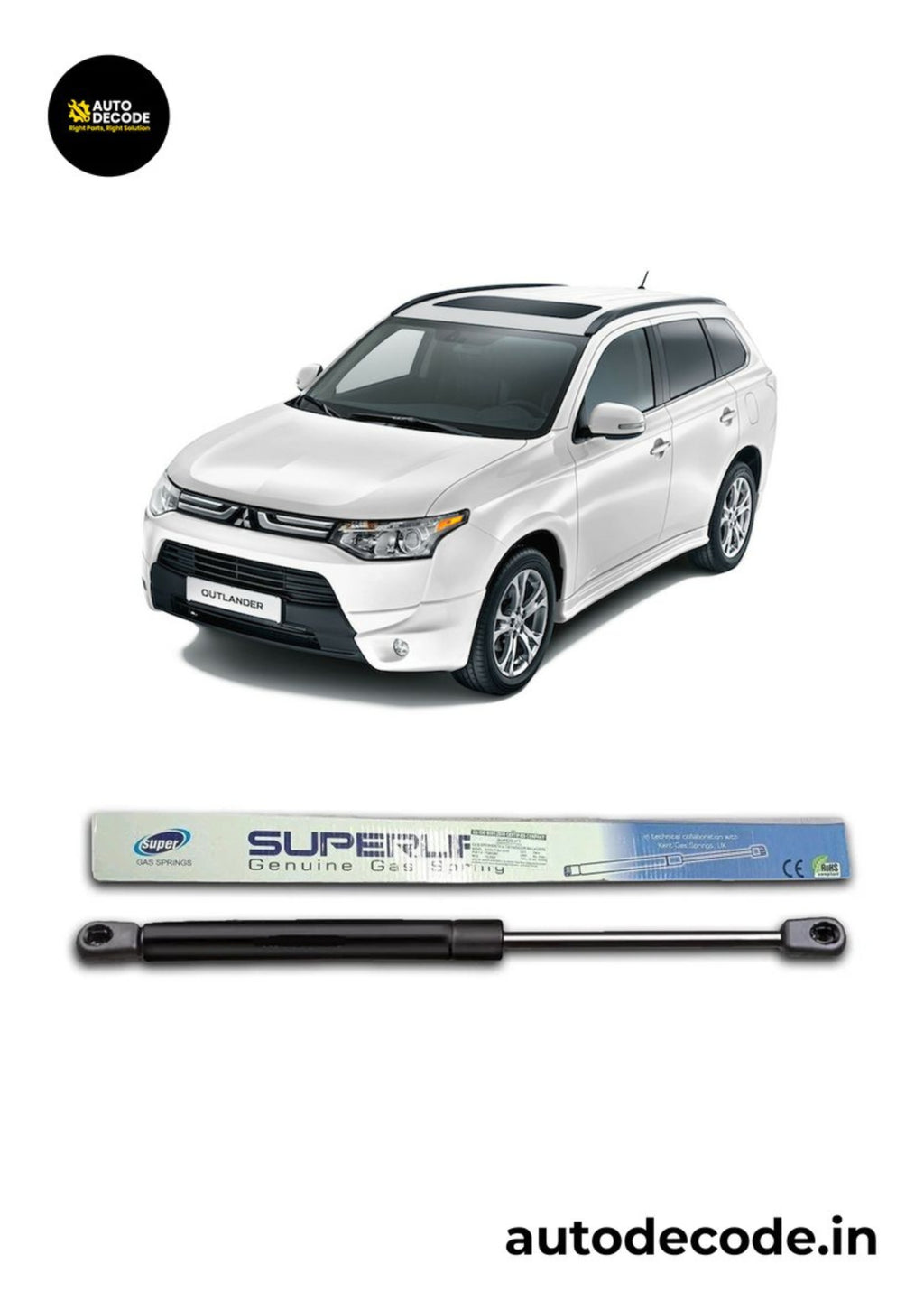 Boot Gas Struts for Mitsubishi Outlander | Dicky Lift Support | Set of 2