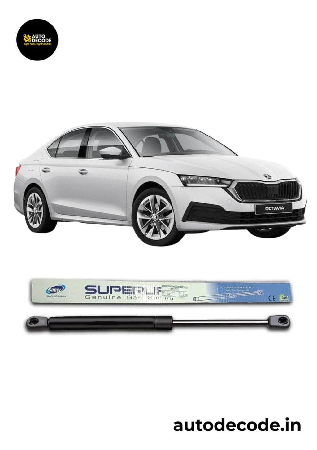 Boot Gas Struts for Skoda Octavia | Dicky Lift Support | Set of 2