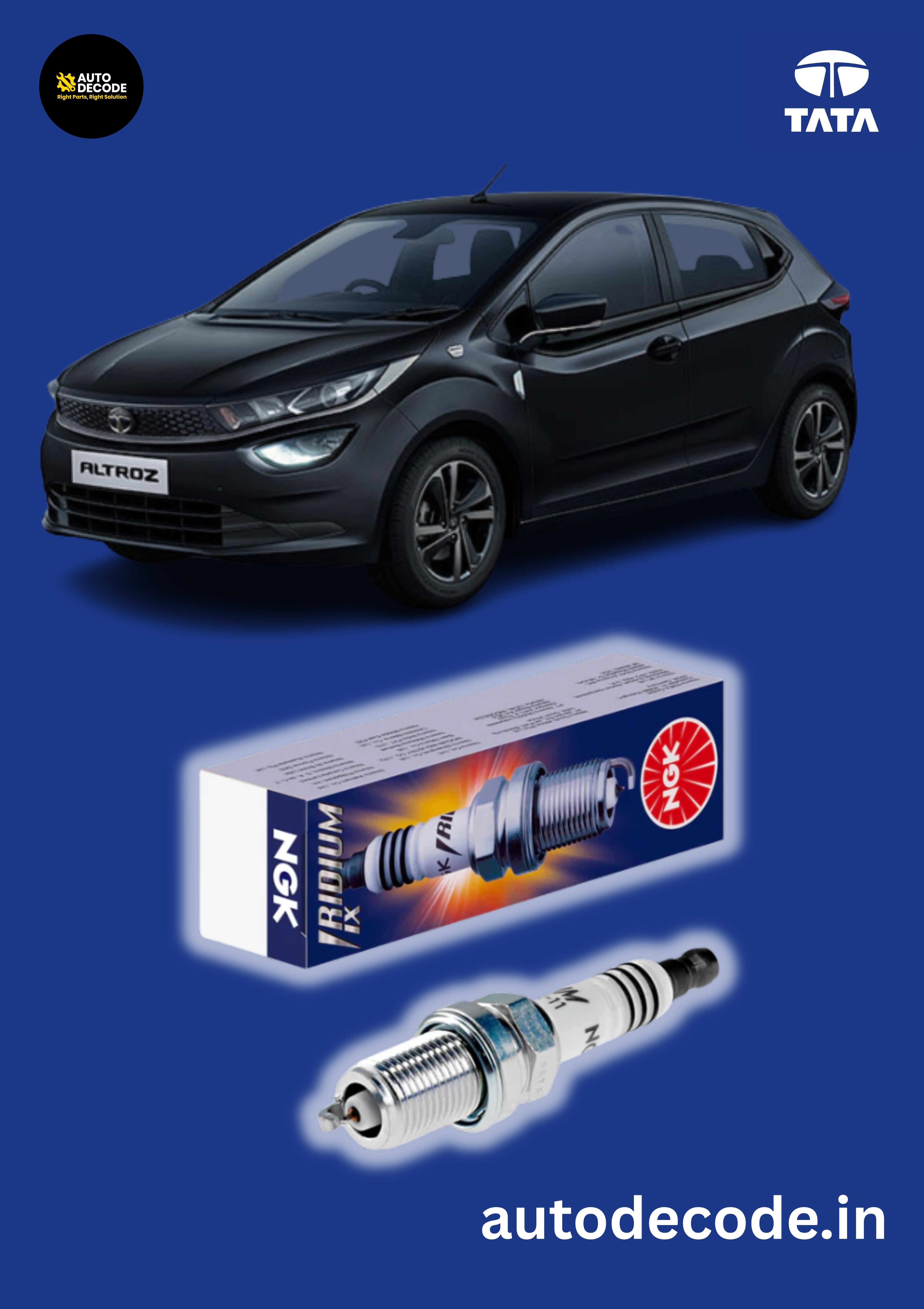 NGK Iridium Spark Plugs LKR7BIX-P | Tata Motors