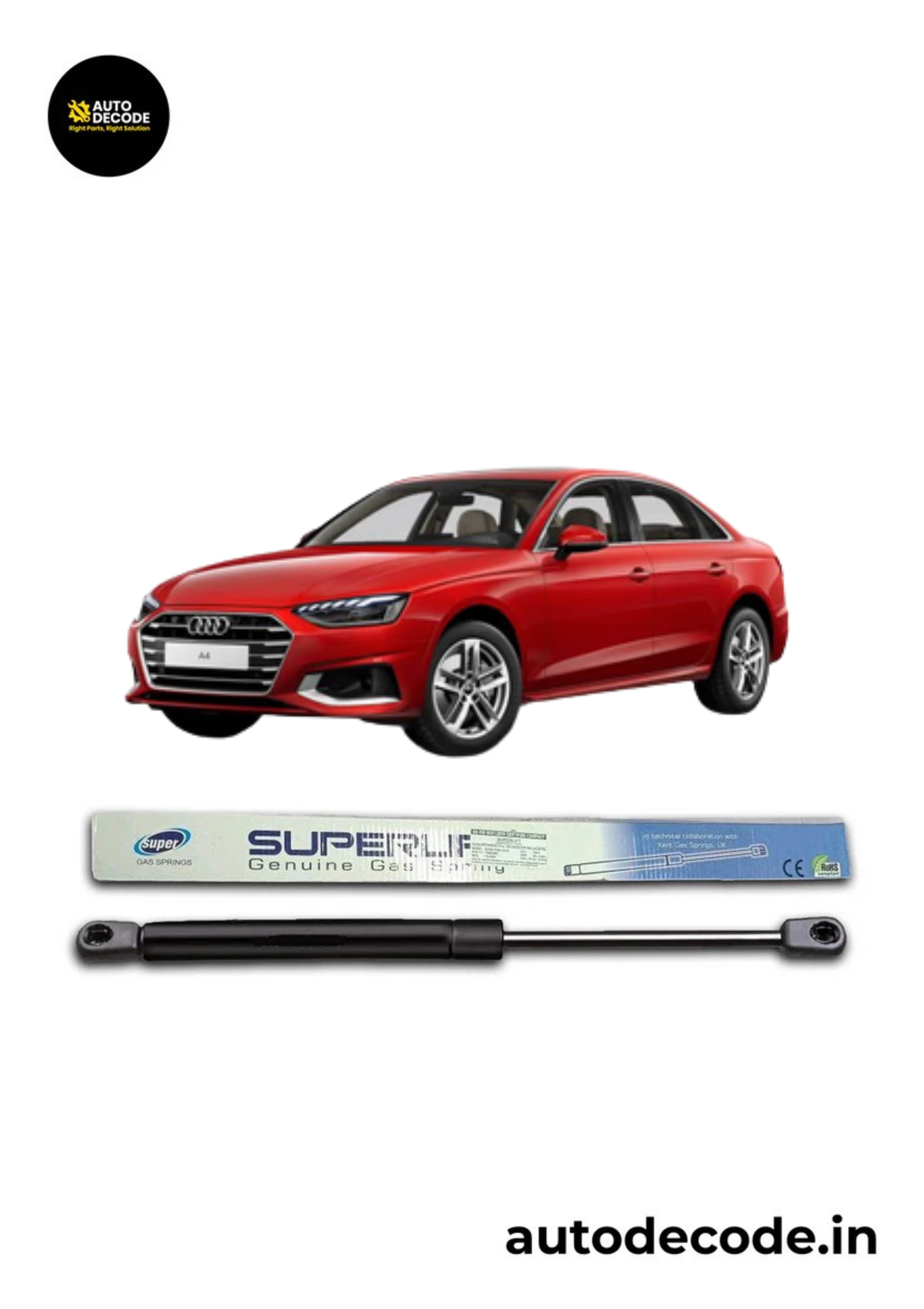 Boot Gas Struts for Hyundai Accent Viva | Dicky Lift Support | Set of 2