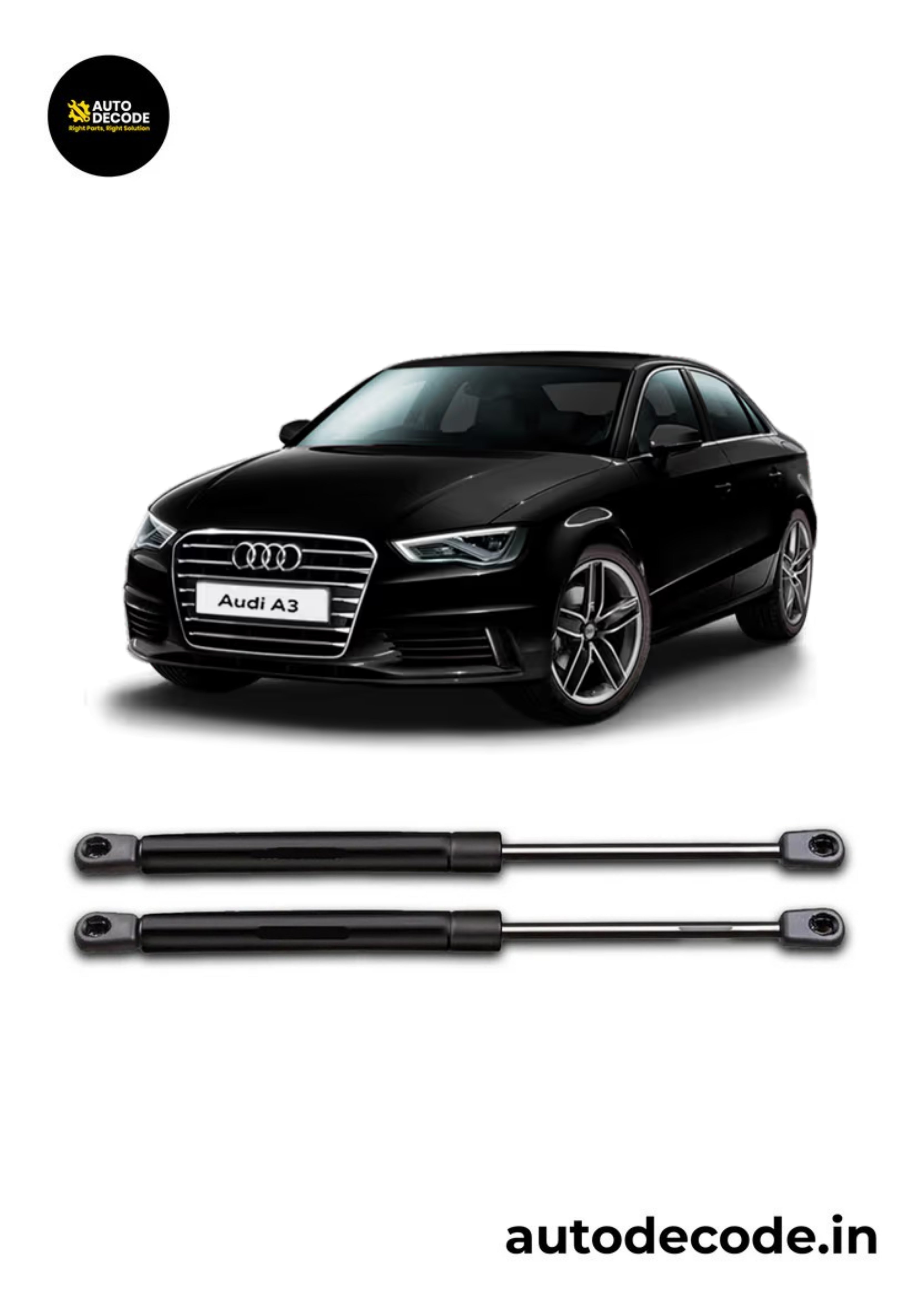 Bonnet Gas Struts for Audi A3 | Hood Lift Support | Set of 2