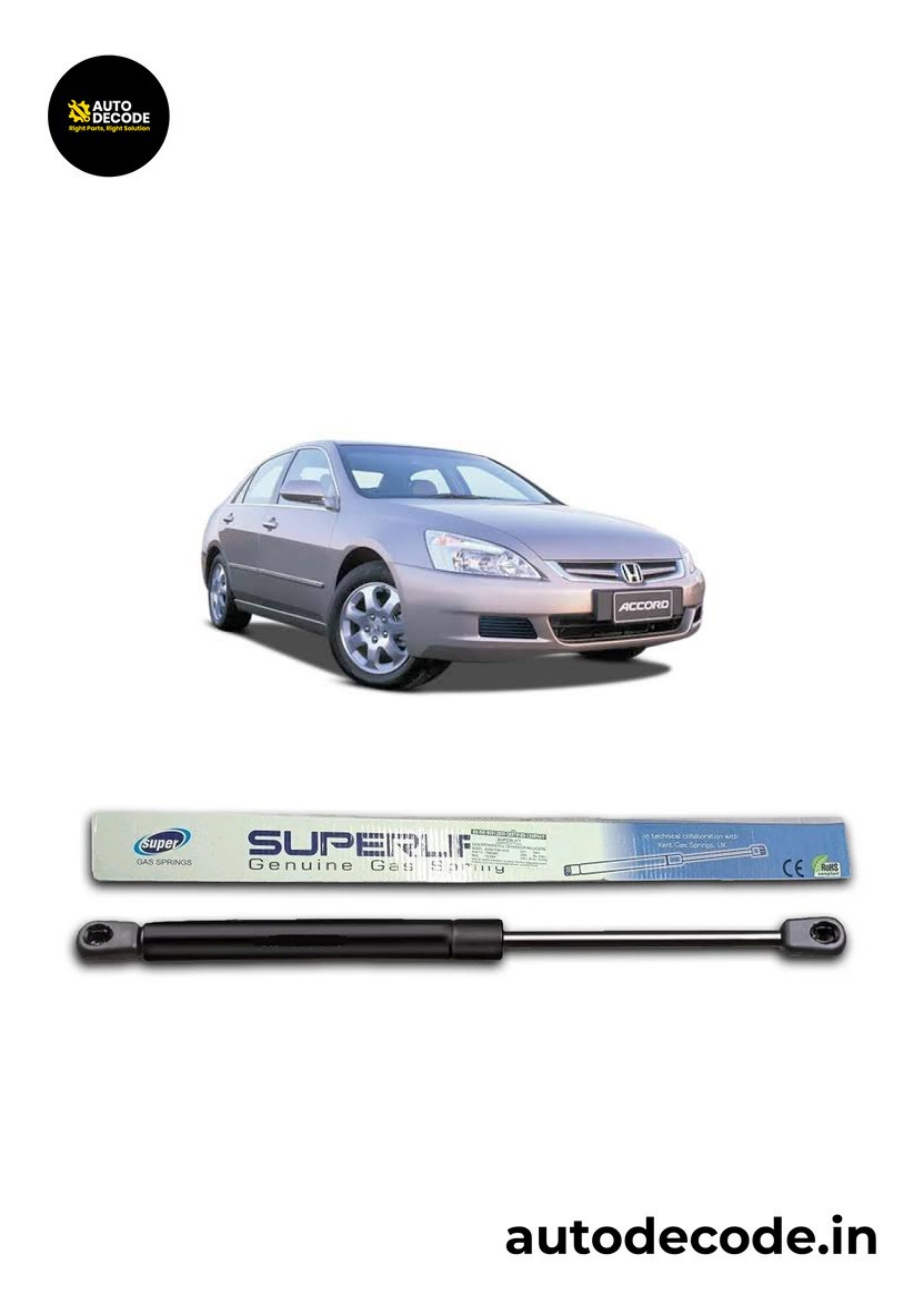 Boot Gas Struts for Honda Accord T1/T2 | Dicky Lift Support | Set of 2