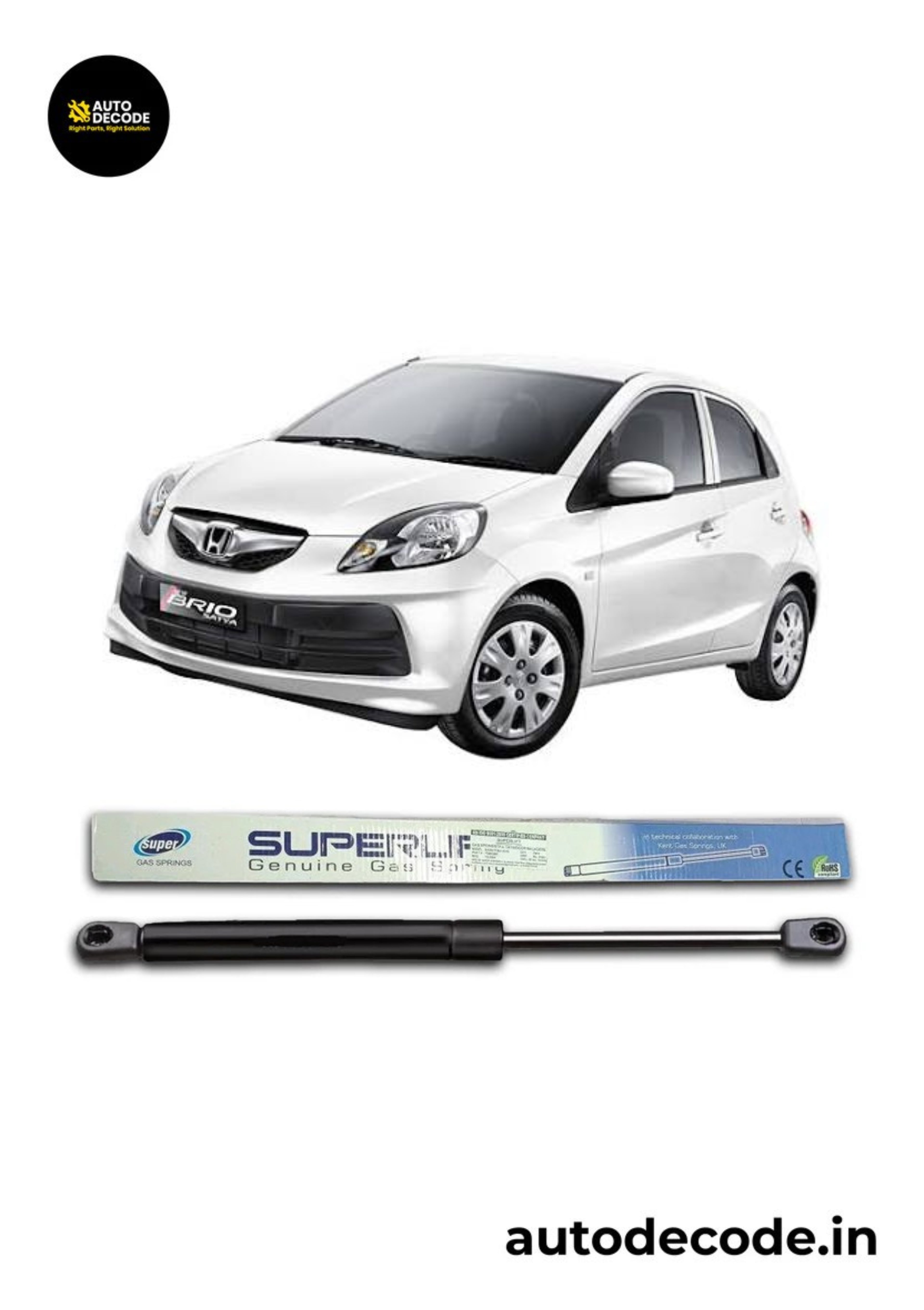 Boot Gas Struts for Honda Brio | Dicky Lift Support | Set of 2