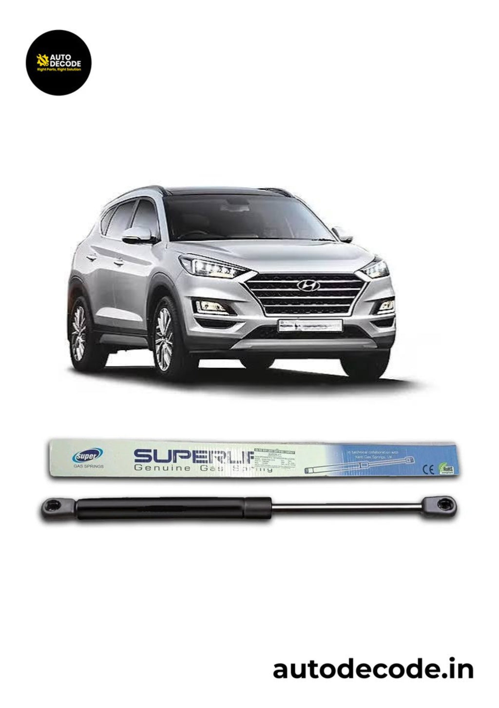 Boot Gas Struts for Hyundai Tucson | Dicky Lift Support | Set of 2