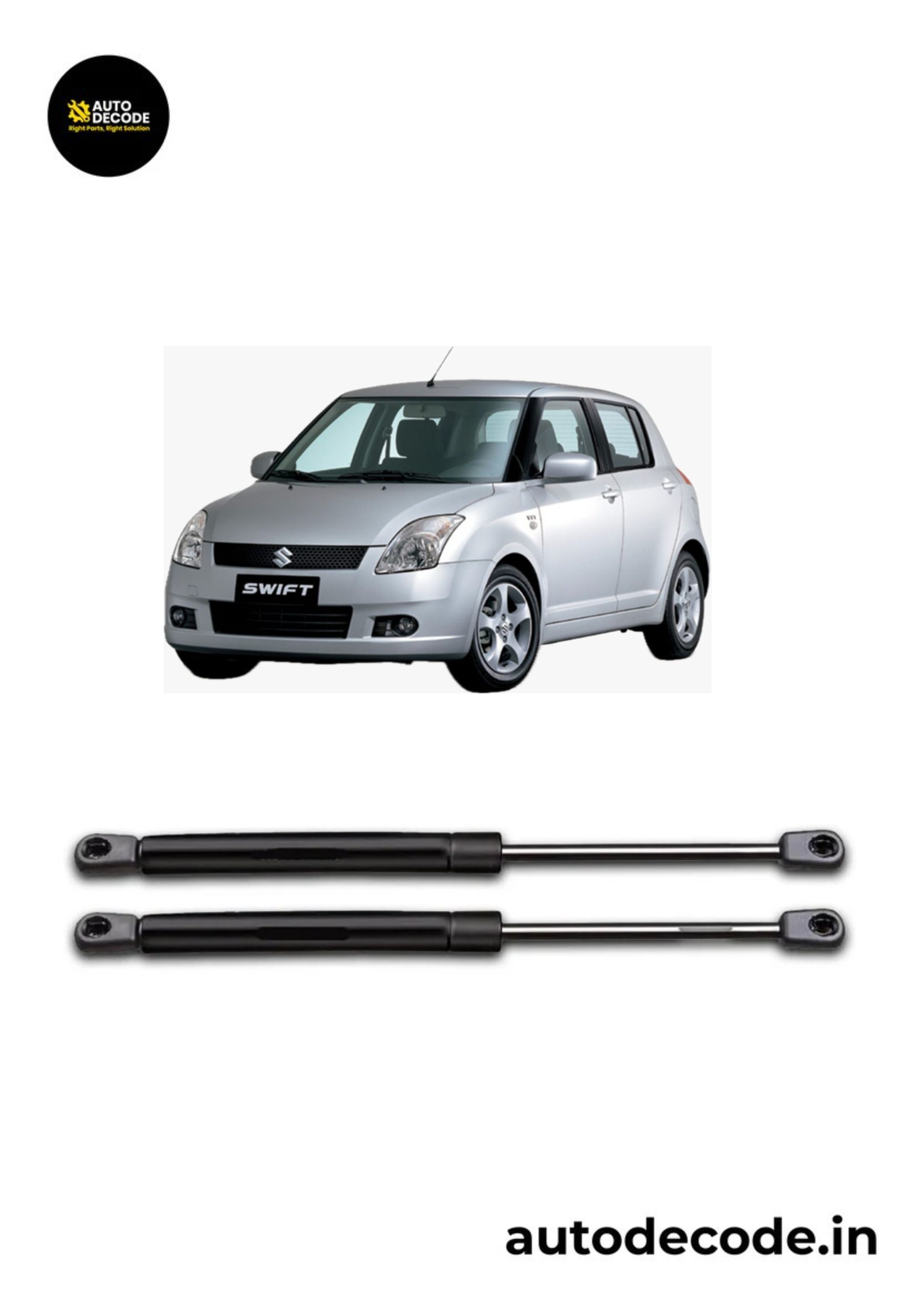 Boot Gas Struts for Maruti Suzuki Swift K-Series | Dicky Lift Support | Set of 2