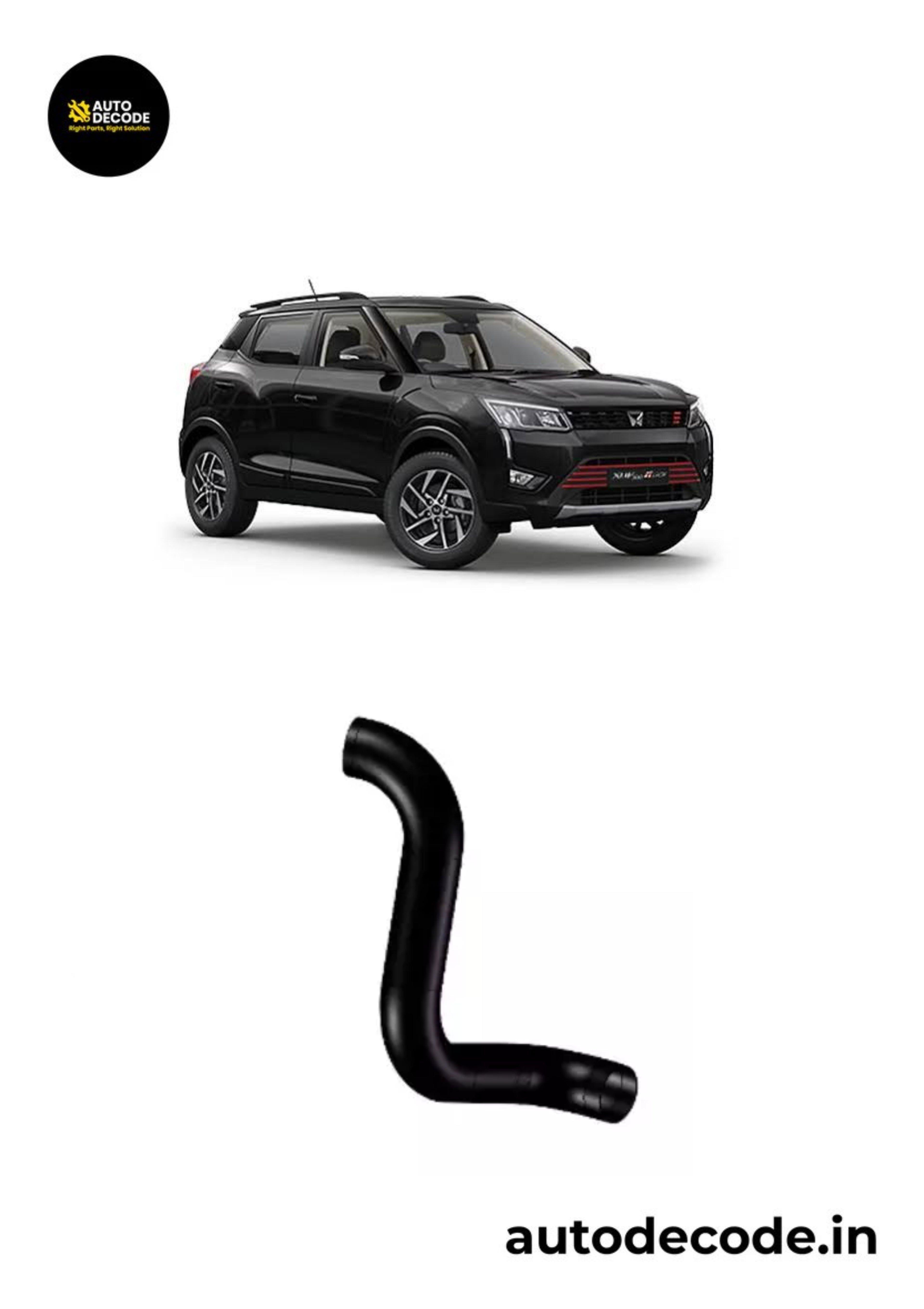 Hose Assy Intercooler Outlet for XUV300 - Mahindra Genuine (Part No. 0313ABF00290N)
