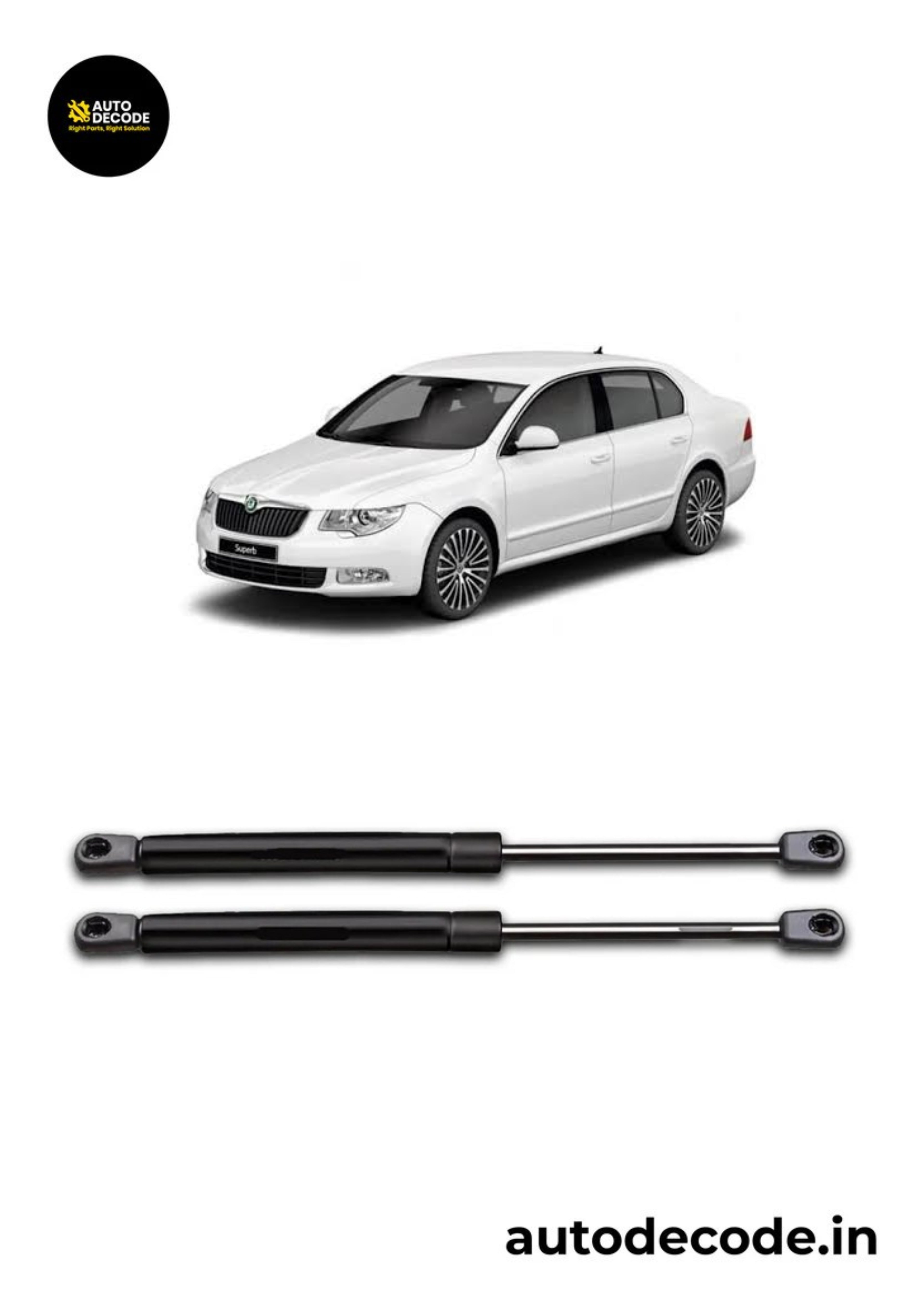 Bonnet Gas Struts for Skoda Superb | Hood Lift Support |