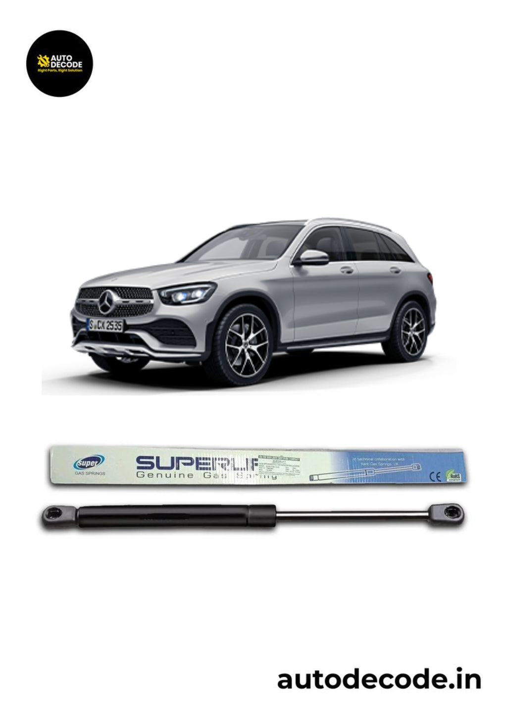 Boot Gas Struts for Mercedes Benz GLC X253 | Dicky Lift Support | Set of 2