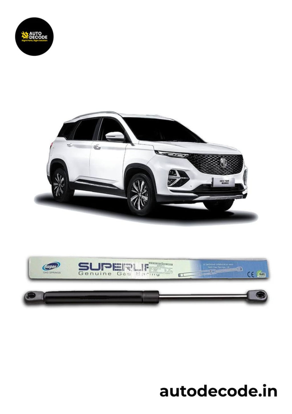 Boot Gas Struts for MG Hector | Dicky Lift Support | Set of 2