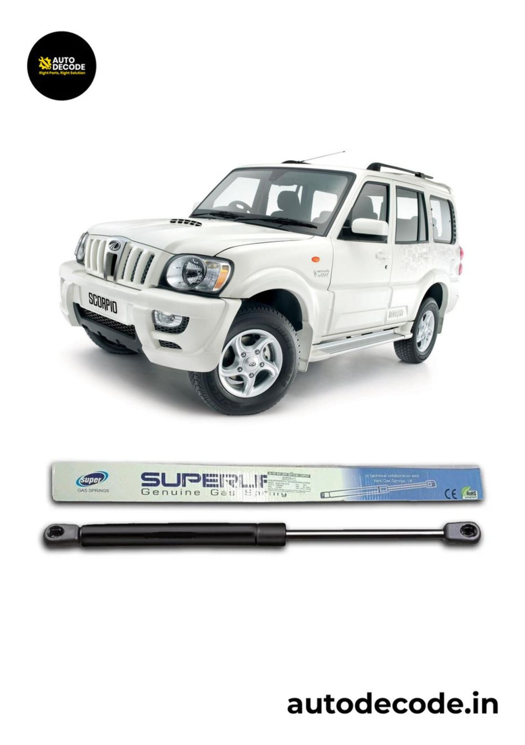 Boot Gas Struts for Mahindra Hawk | Dicky Lift Support | Set of 2