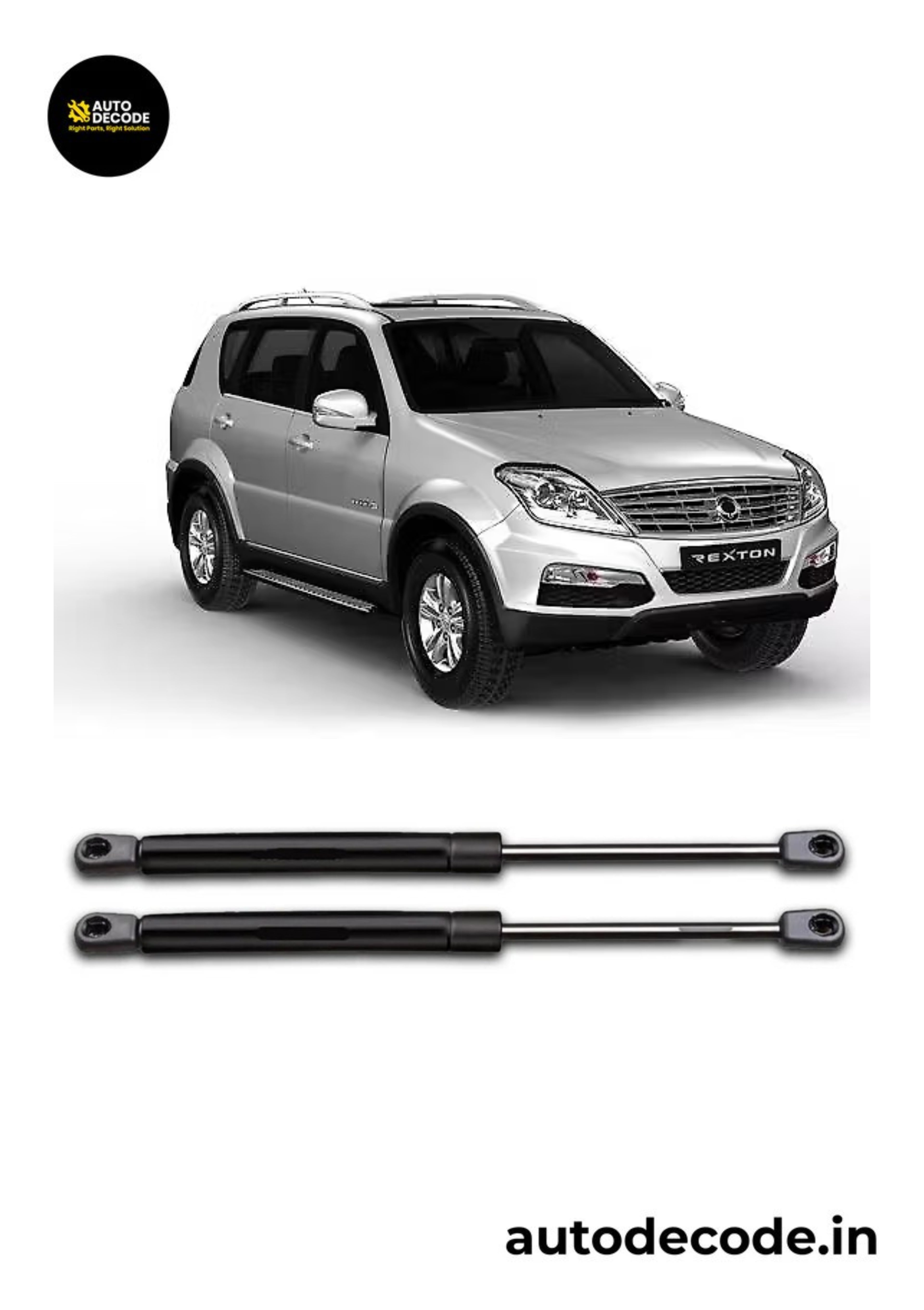 Bonnet Gas Struts for SsangYong Rexton | Hood Lift Support | Set of 2