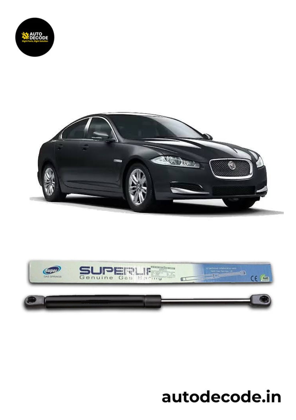 Bonnet Gas Struts for Jaguar XF Old Model | Hood Lift Support | Set of 2