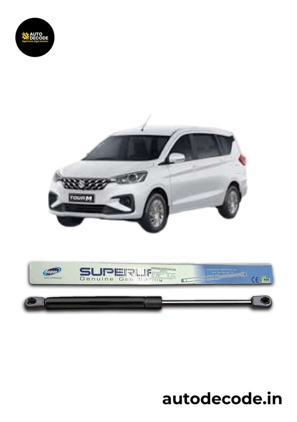 Boot Gas Struts for Maruti Suzuki Ertiga | Dicky Lift Support | Set of 2