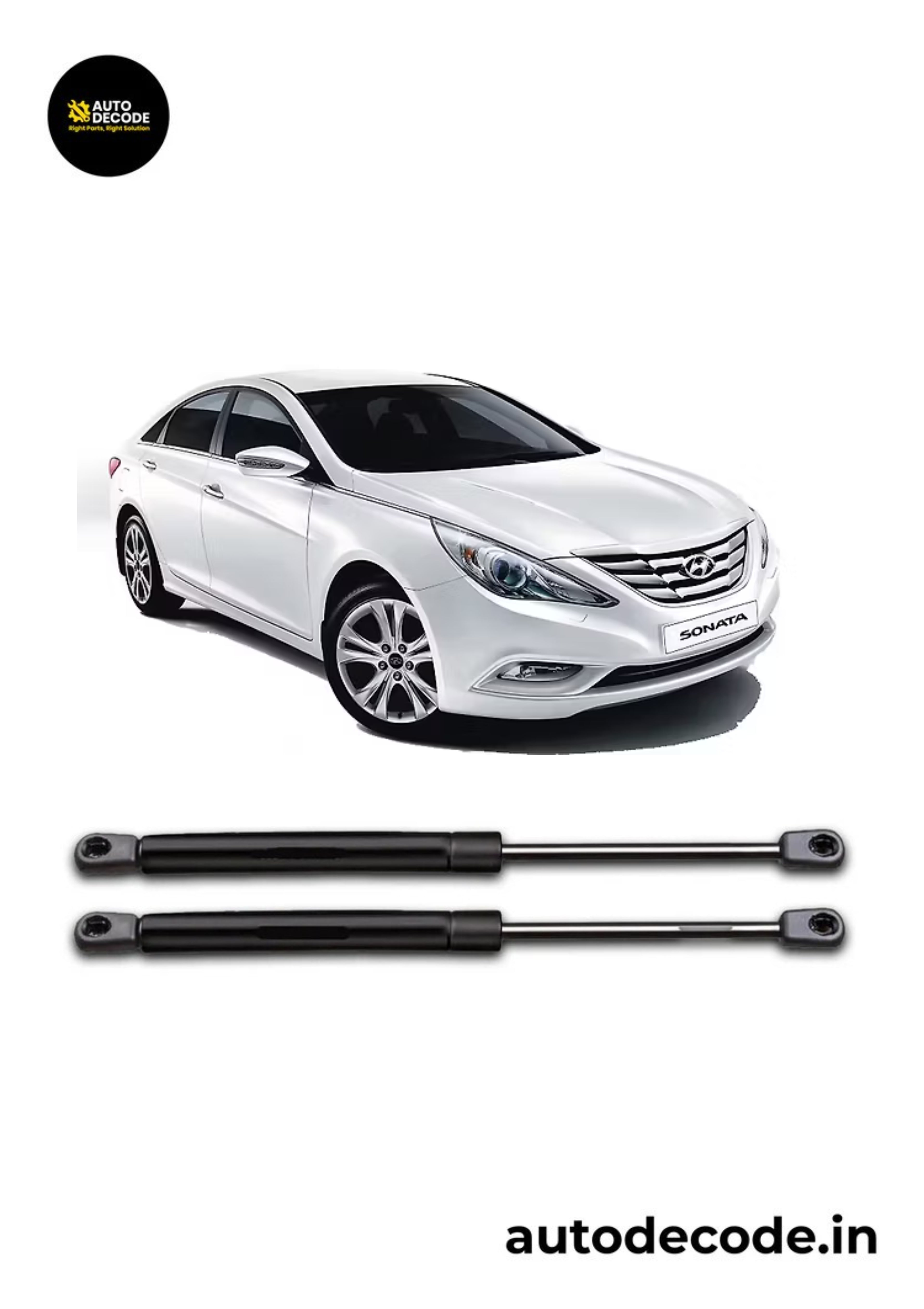 Bonnet Gas Struts for Hyundai Sonata | Hood Lift Support | Set of 2