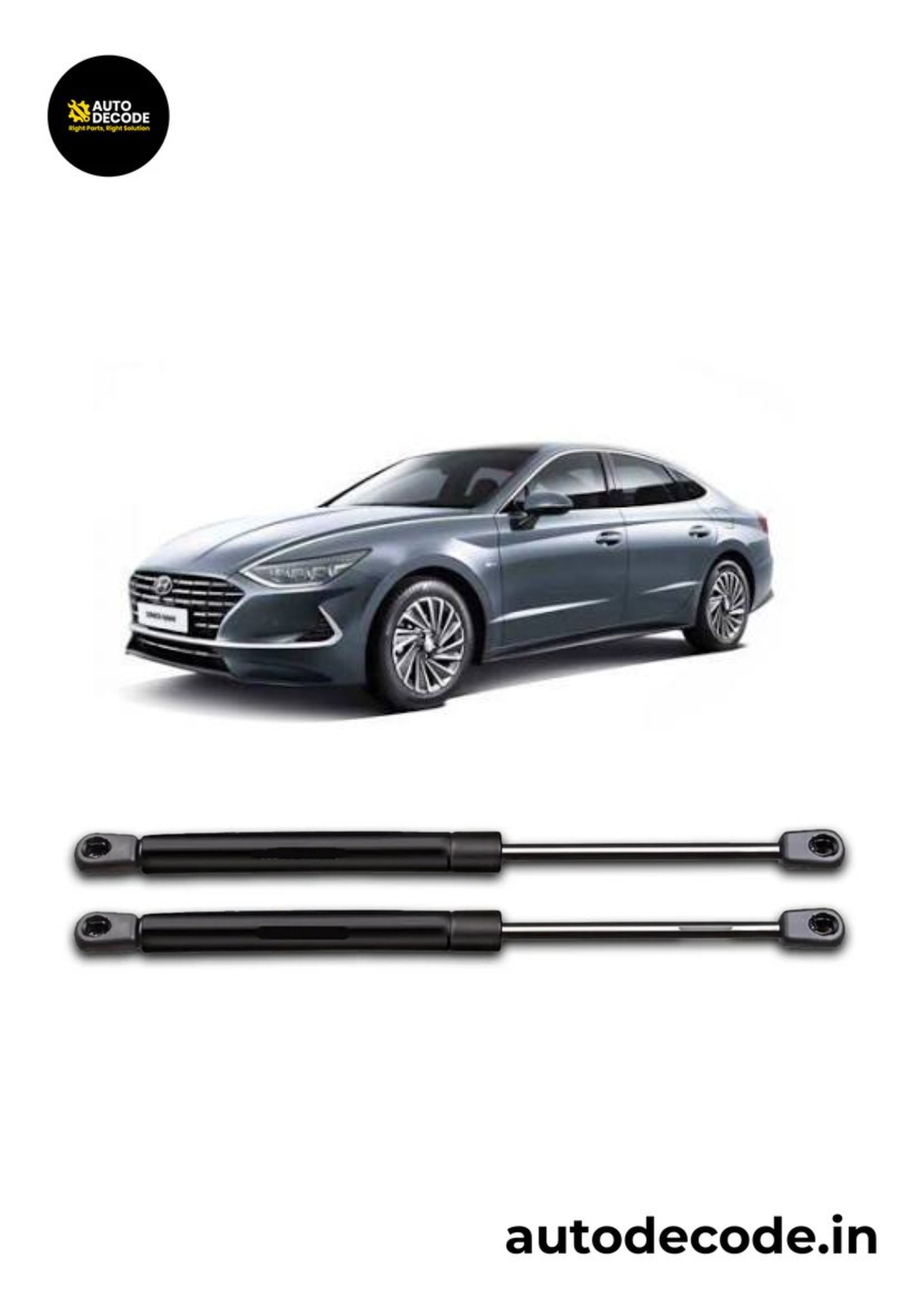 Bonnet Gas Struts for Hyundai Sonata 1.6 New Model | Hood Lift Support | Set of 2