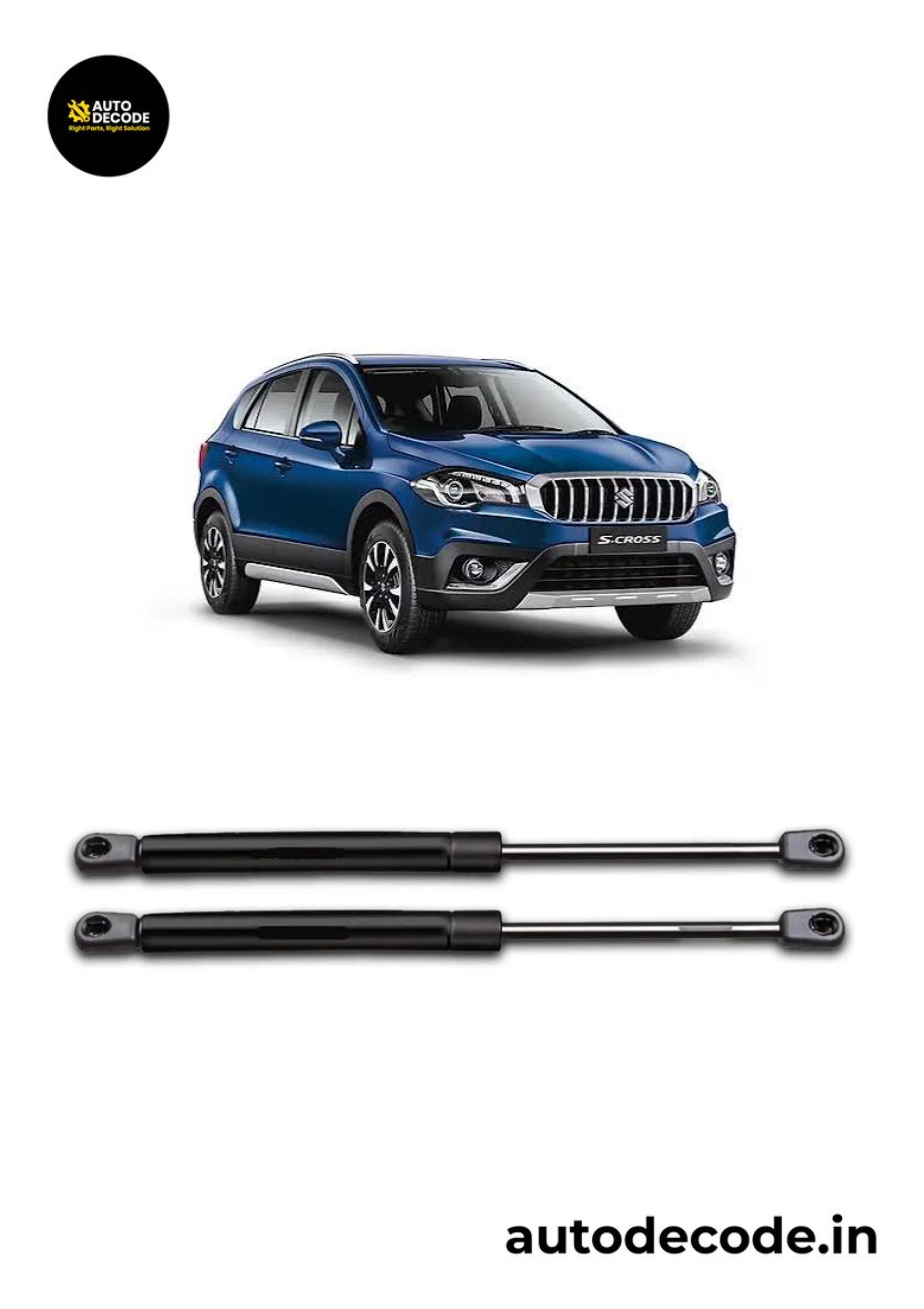 Boot Gas Struts for Maruti Suzuki S-Cross | Dicky Lift Support | Set of 2