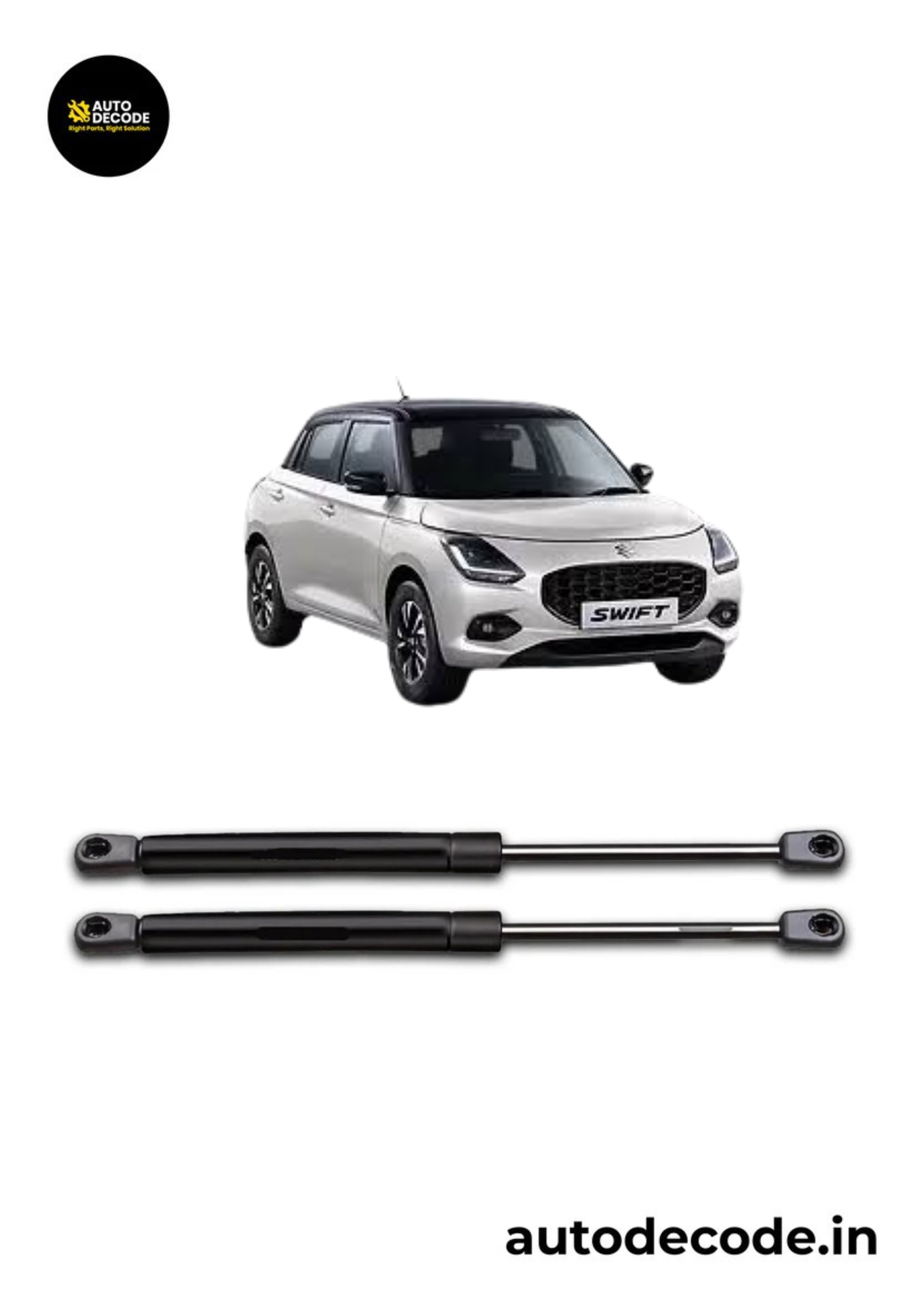 Boot Gas Struts for Maruti Suzuki Swift 2017 Onwards | Dicky Lift Support | Set of 2