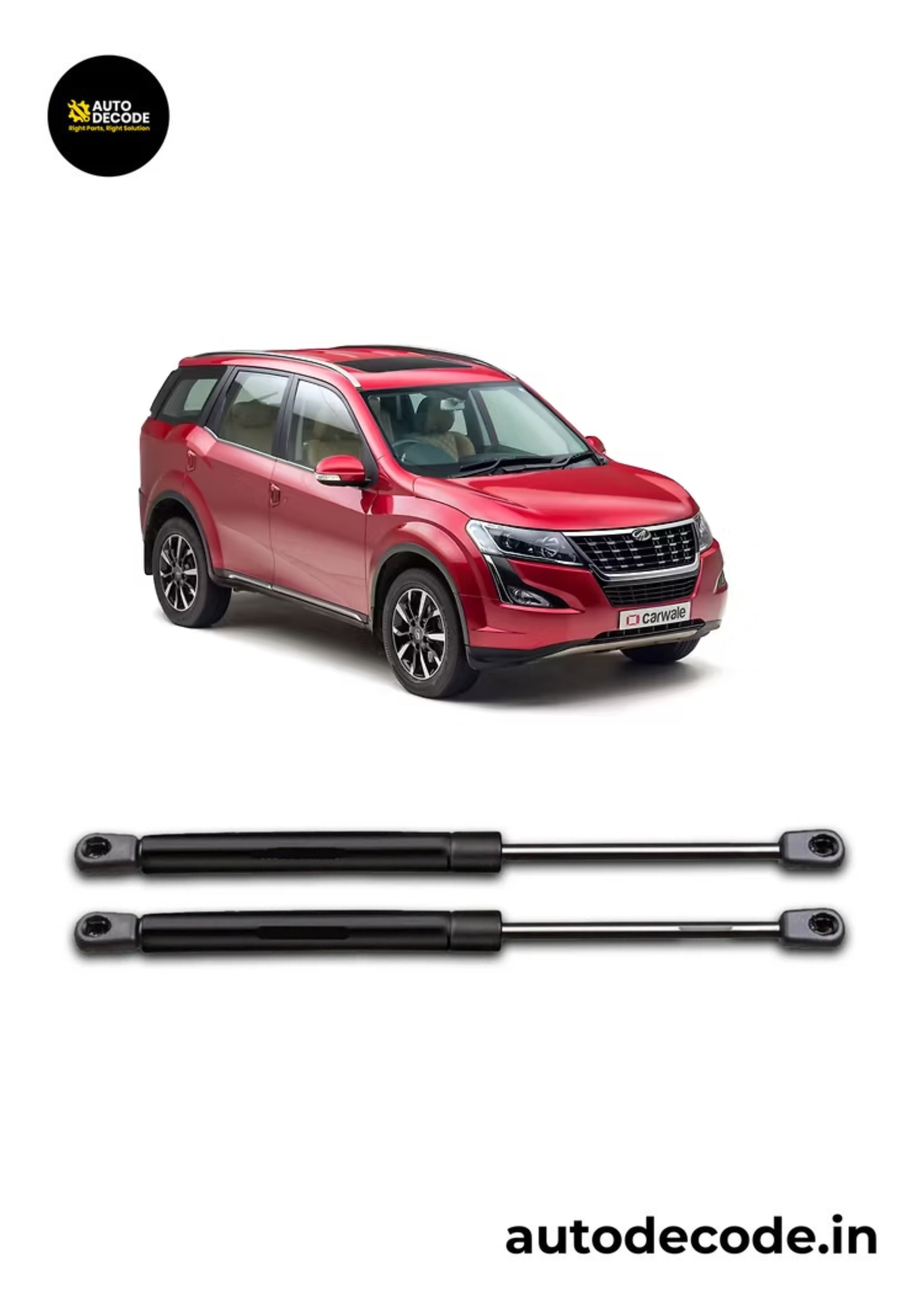 Bonnet Gas Struts for Mahindra XUV500 | Hood Lift Support | Set of 2