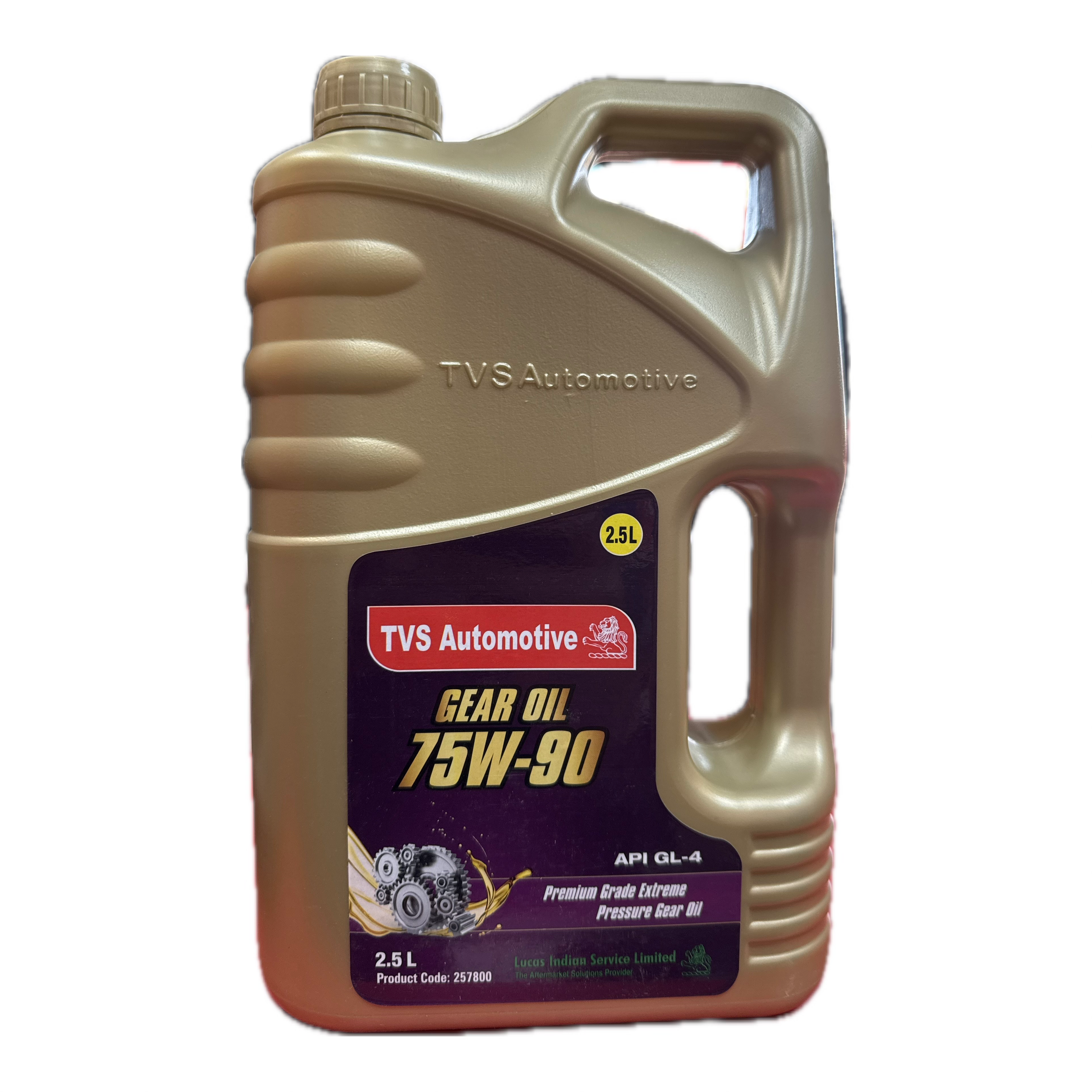 TVS Automotive Gear Oil 75W-90 API GL-4 – 2.5L Premium Extreme Pressure Oil