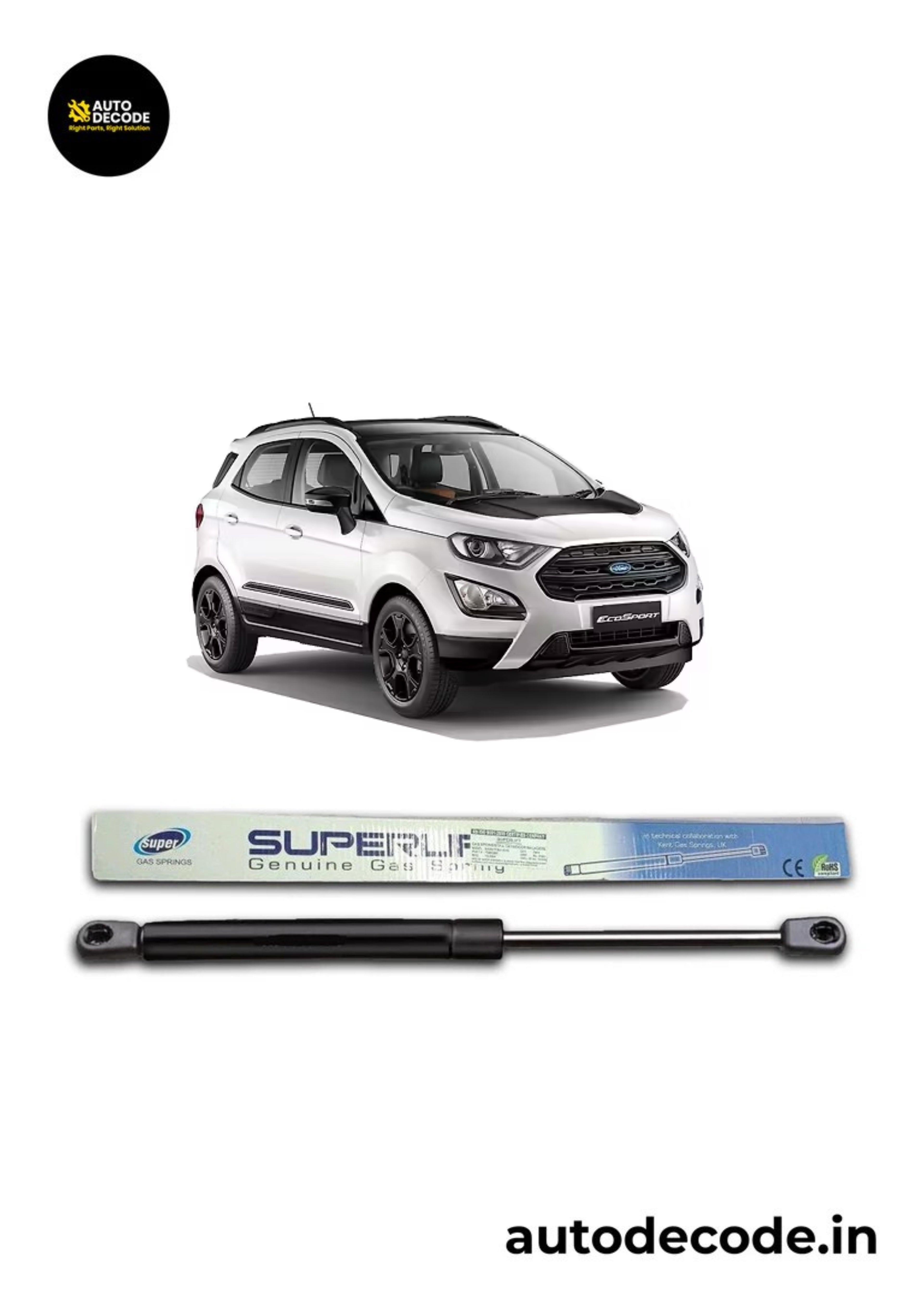 Boot Gas Struts for Ford EcoSport | Dicky Lift Support | Set of 2