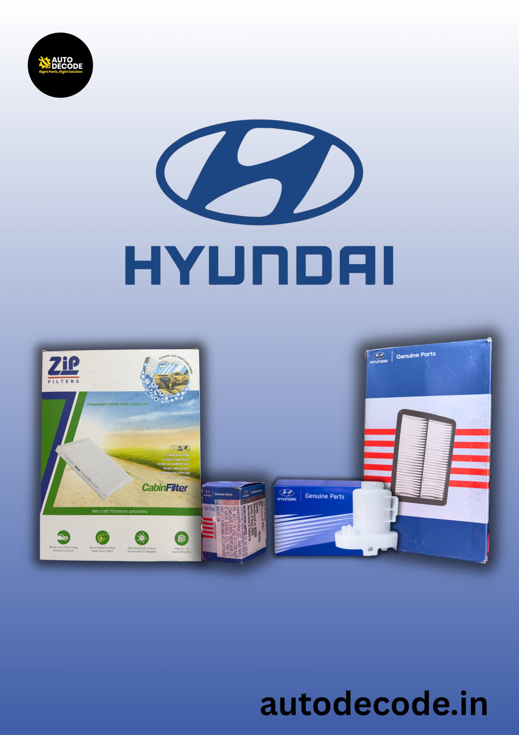 Hyundai Grand i10 / Aura / Xcent Diesel 10,000 km Service Kit