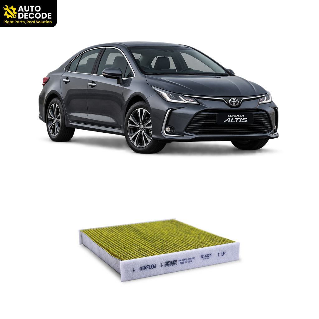 Activated Carbon Cabin Air Filter For Toyota Corolla, Yaris & Land Cruiser | Zip Filters