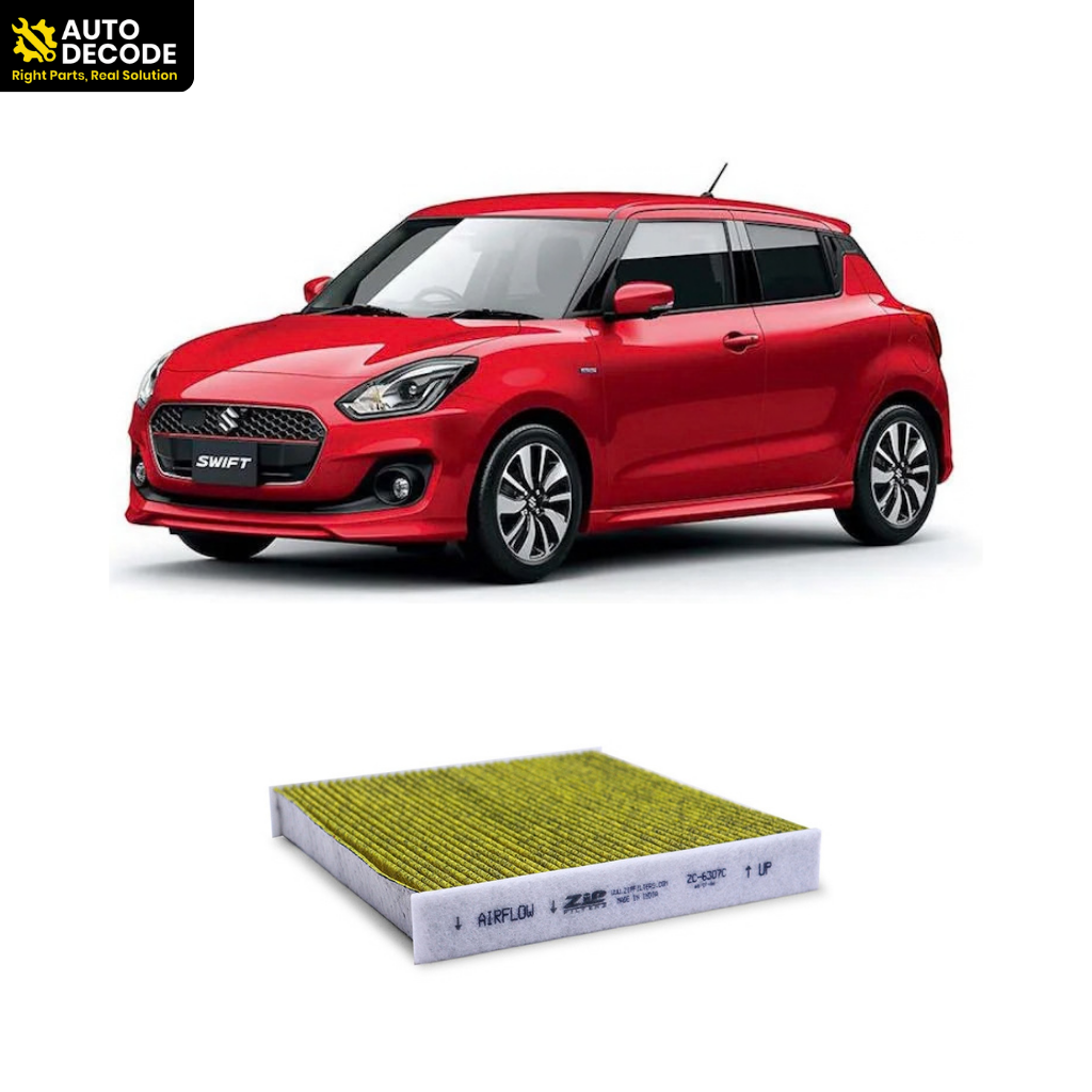 Activated Carbon Cabin Air Filter for Maruti Suzuki Cars | Zip Filters