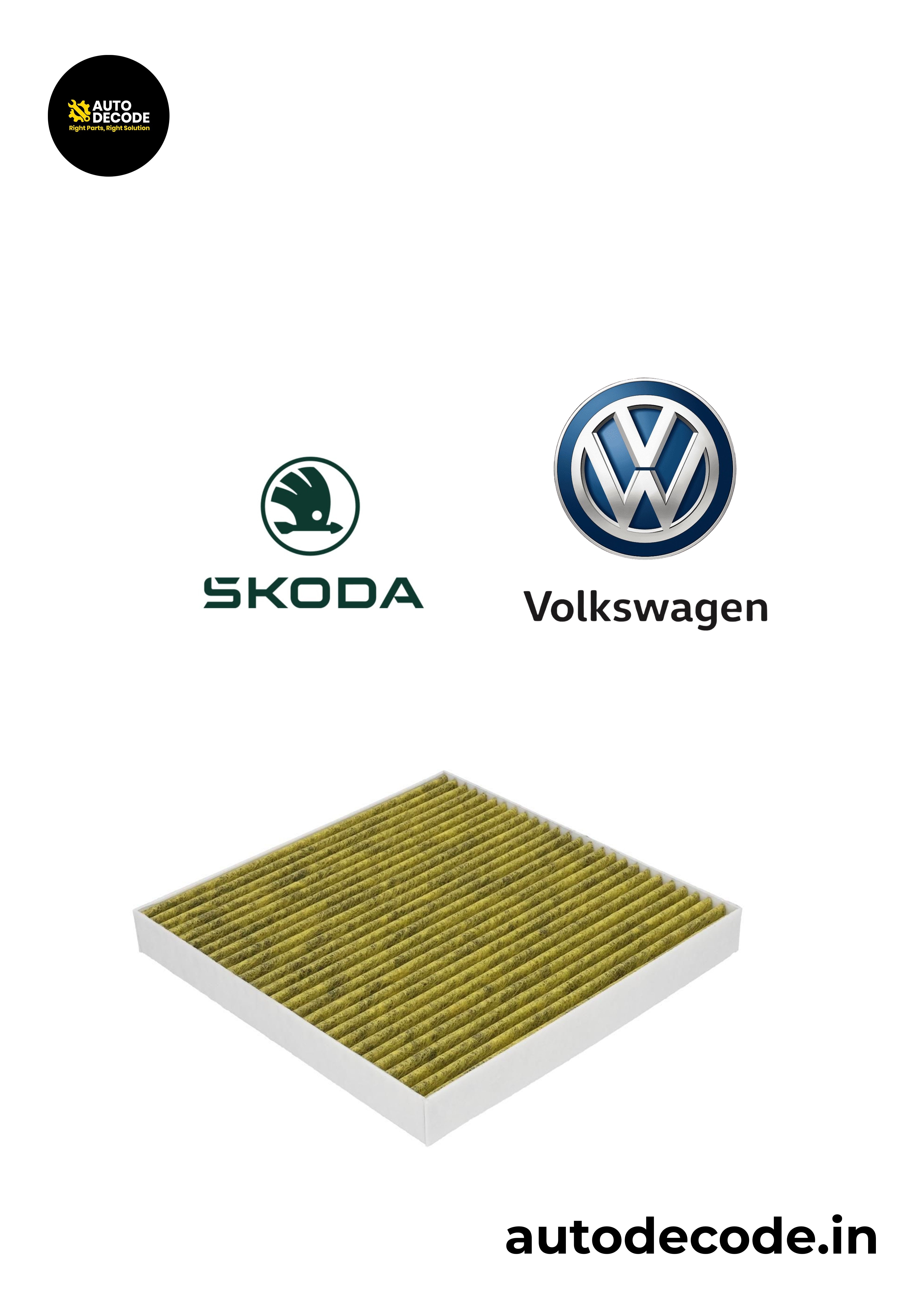 Activated Carbon Cabin Filter for Volkswagen & Skoda