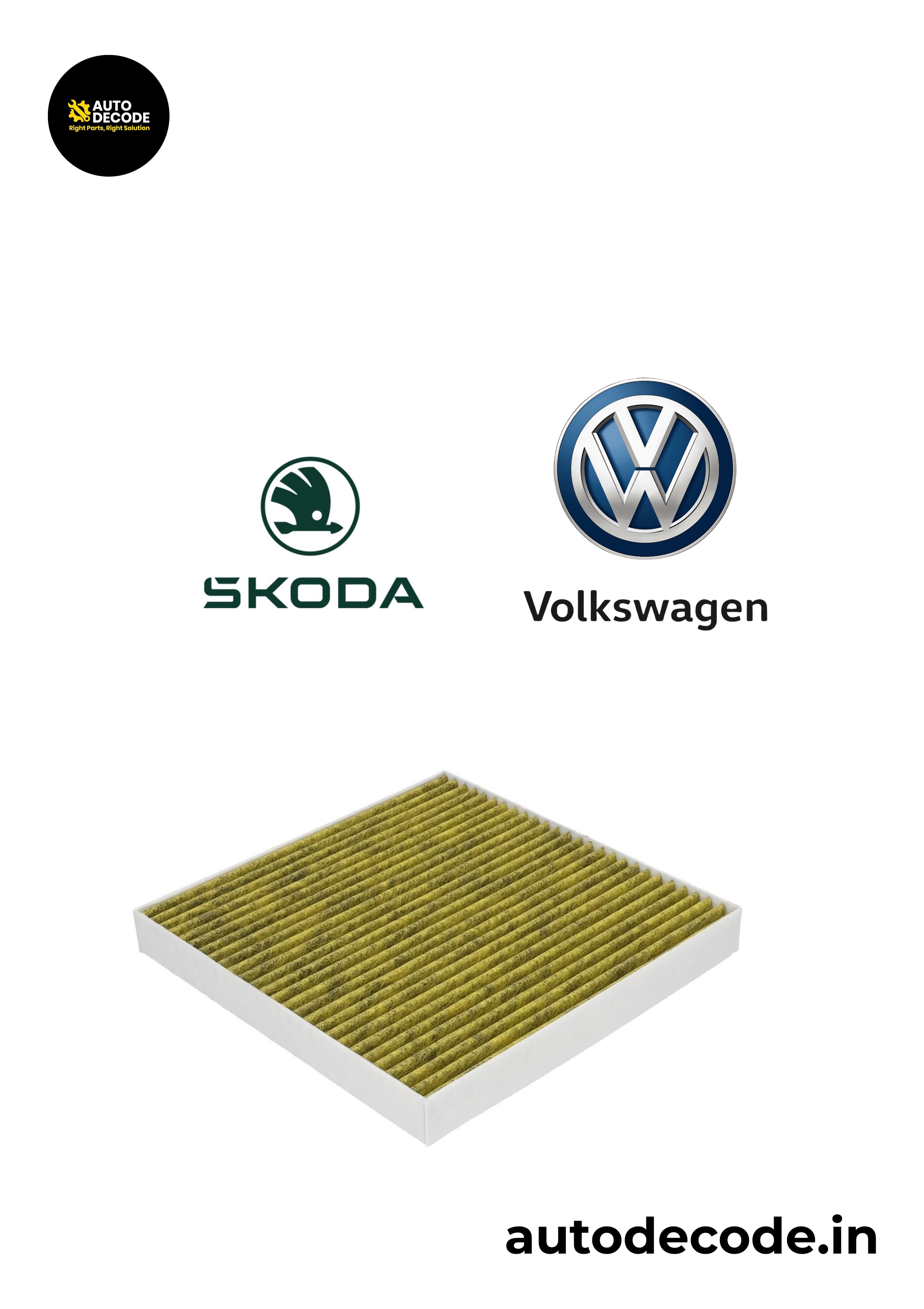 Activated Carbon Cabin Filter for Volkswagen & Skoda