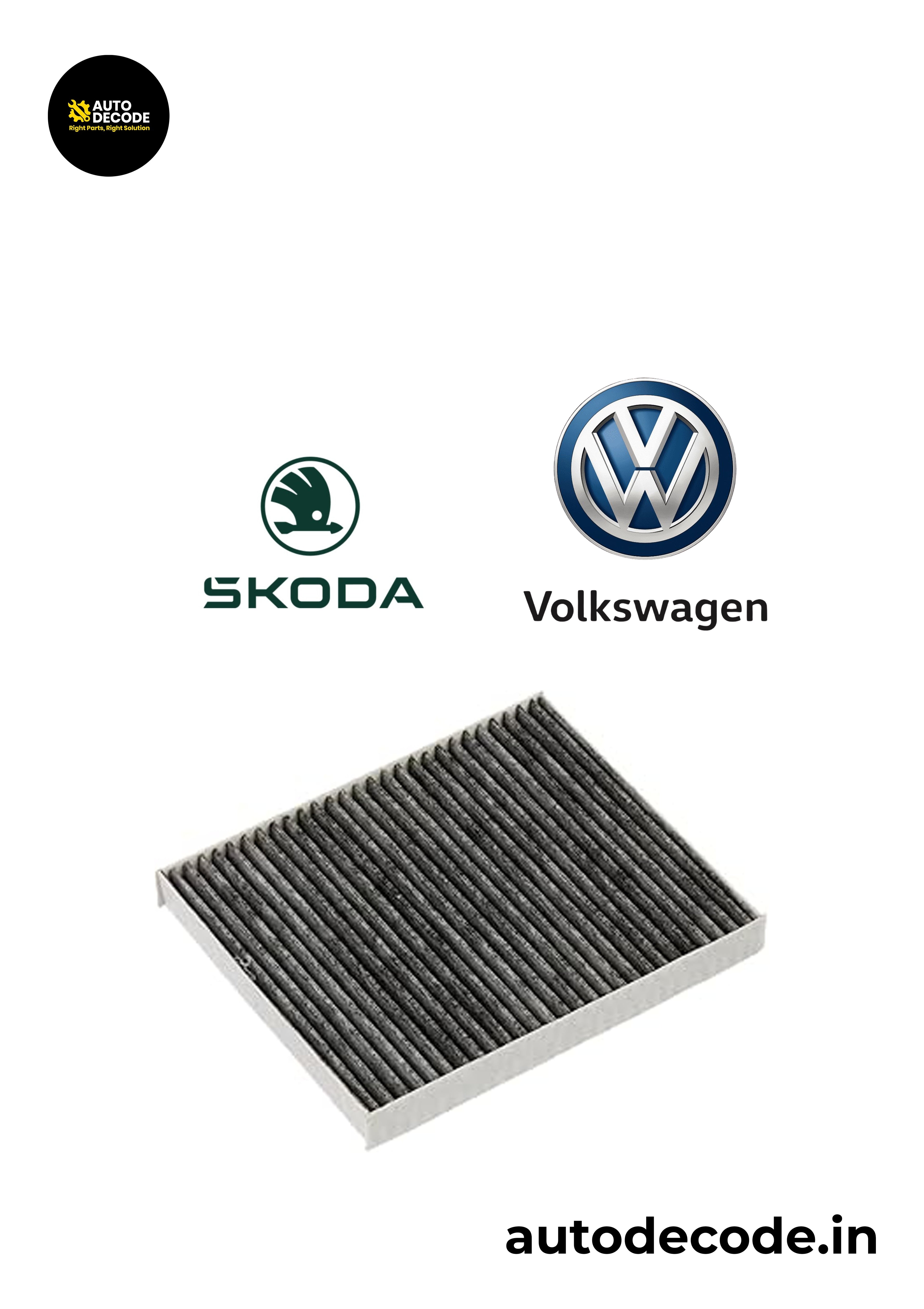 Activated Carbon Cabin Filter for Volkswagen & Skoda