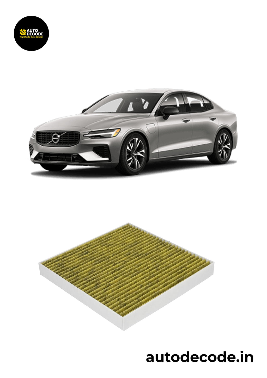 Activated Carbon Cabin Filter for Volvo S60