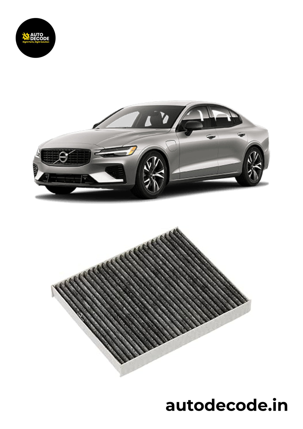 Activated Carbon Cabin Filter for Volvo S60