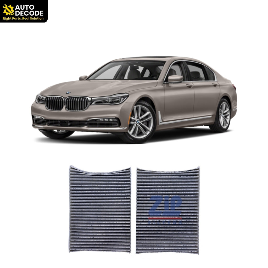 Activated Carbon Cabin Air Filter For BMW 7 Series 750Li G12 Set of 2 | Zip Filters