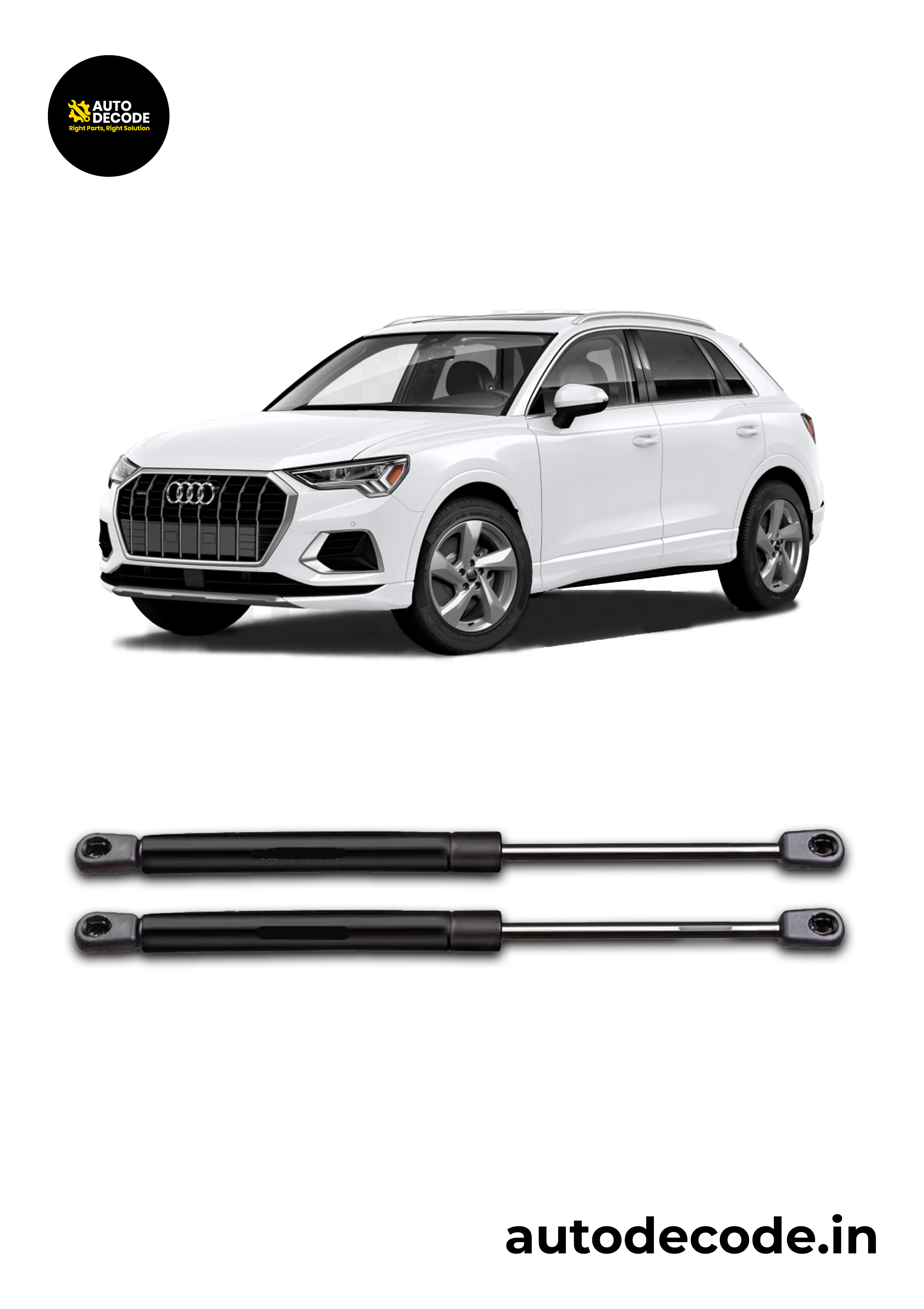 Bonnet Gas Struts for Audi Q3 | Hood Lift Support | Set of 2