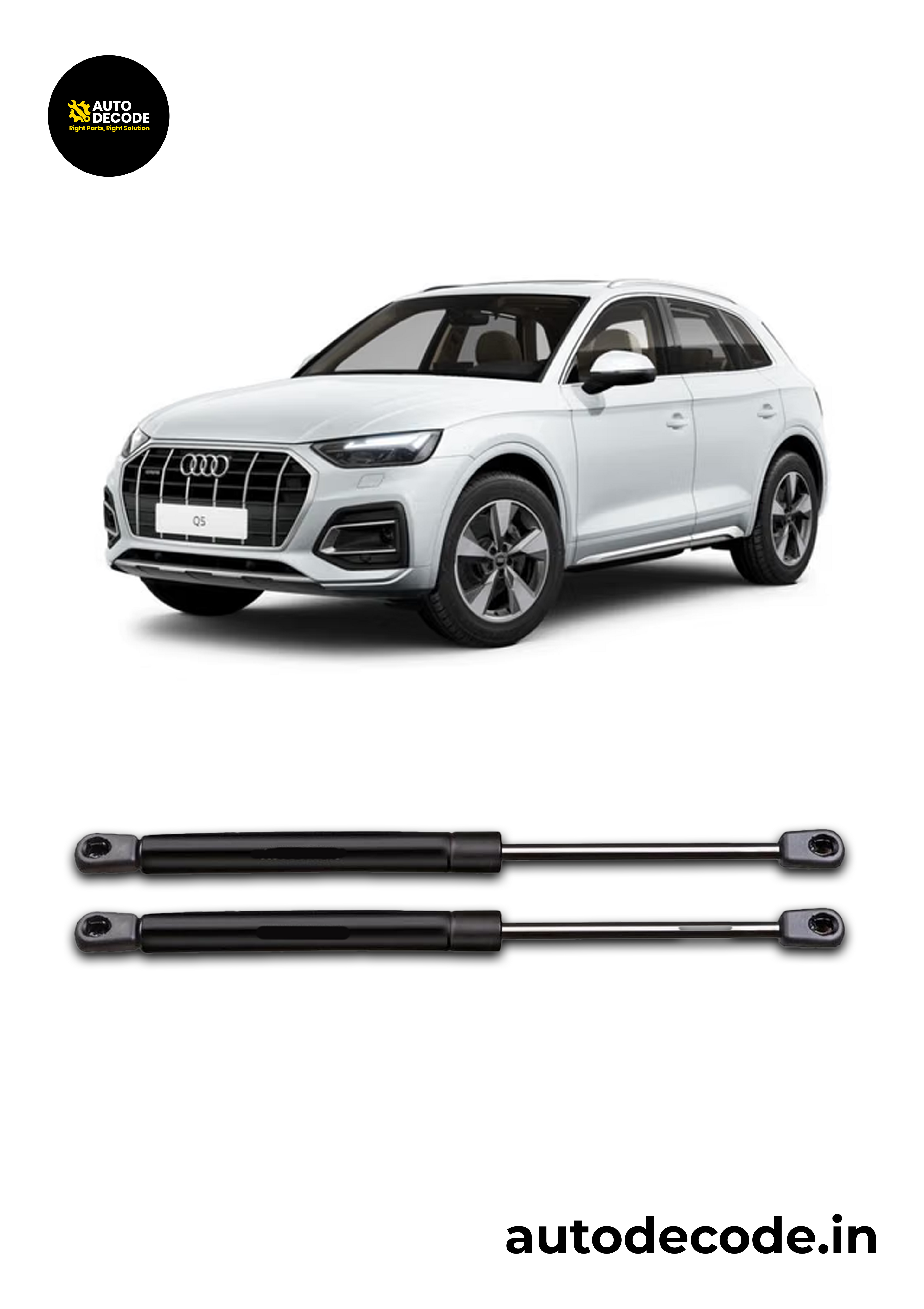 Bonnet Gas Struts for Audi Q5 | Hood Lift Support | Set of 2